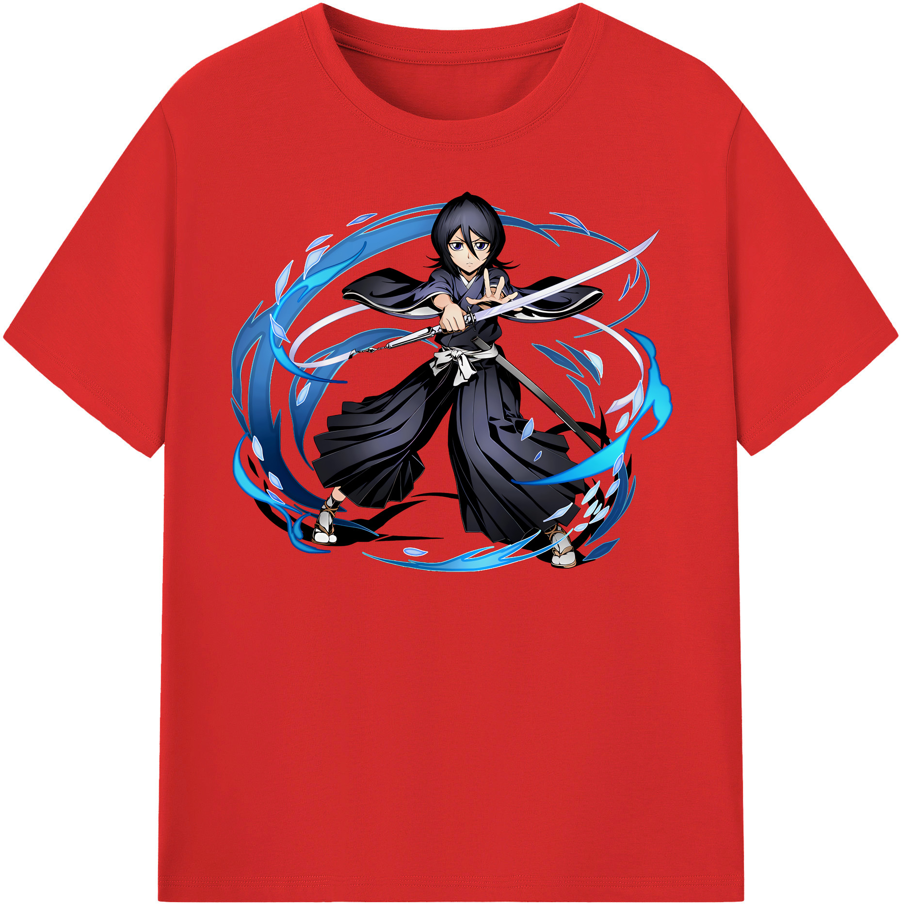 （画像用） ブリーチ 朽木ルキア BLEACH Kuchiki Rukia レディースカジュアルプリントTシャツ（綿100％）