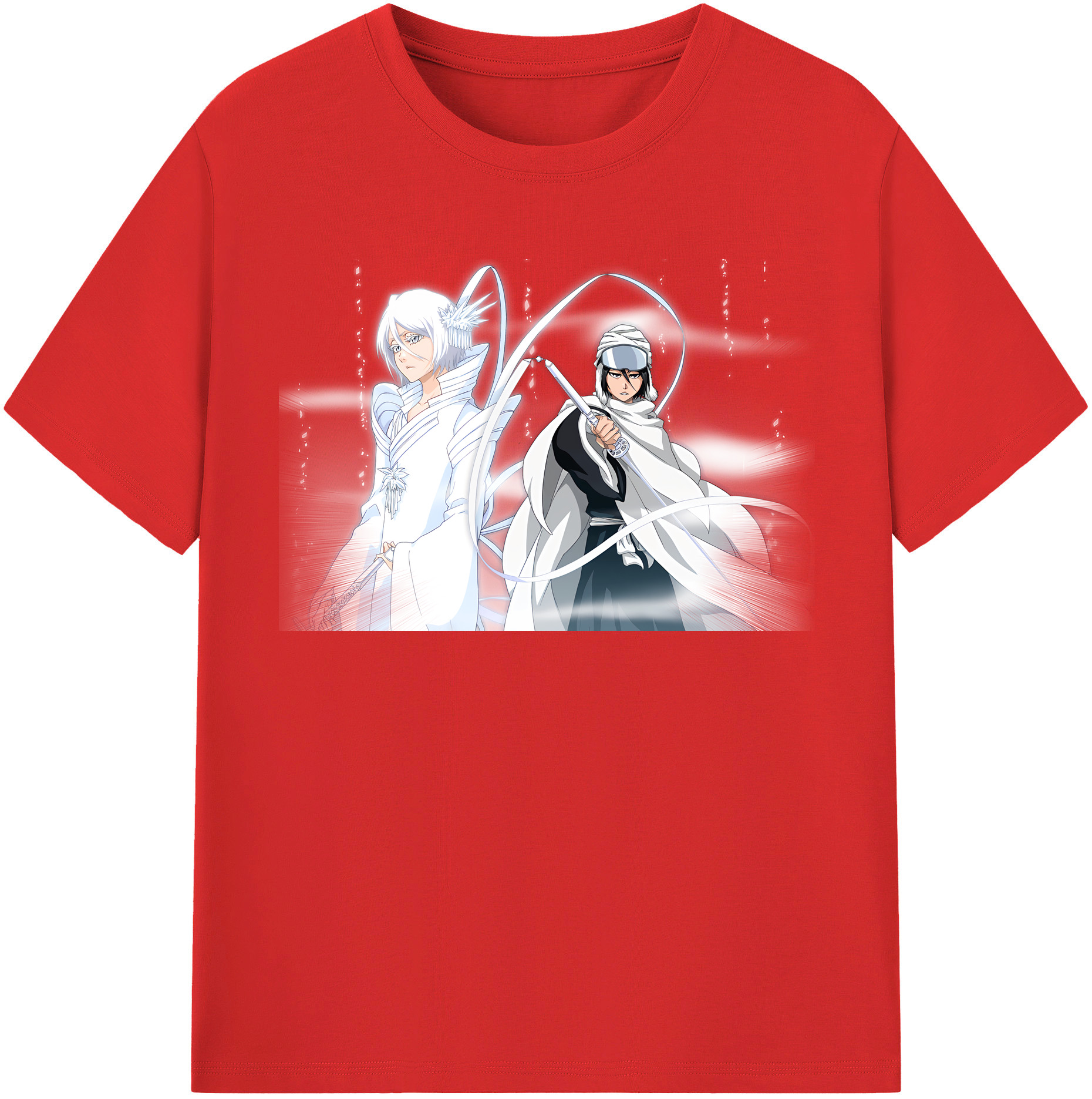 （画像用） ブリーチ 朽木ルキア BLEACH Kuchiki Rukia レディースカジュアルプリントTシャツ（綿100％）