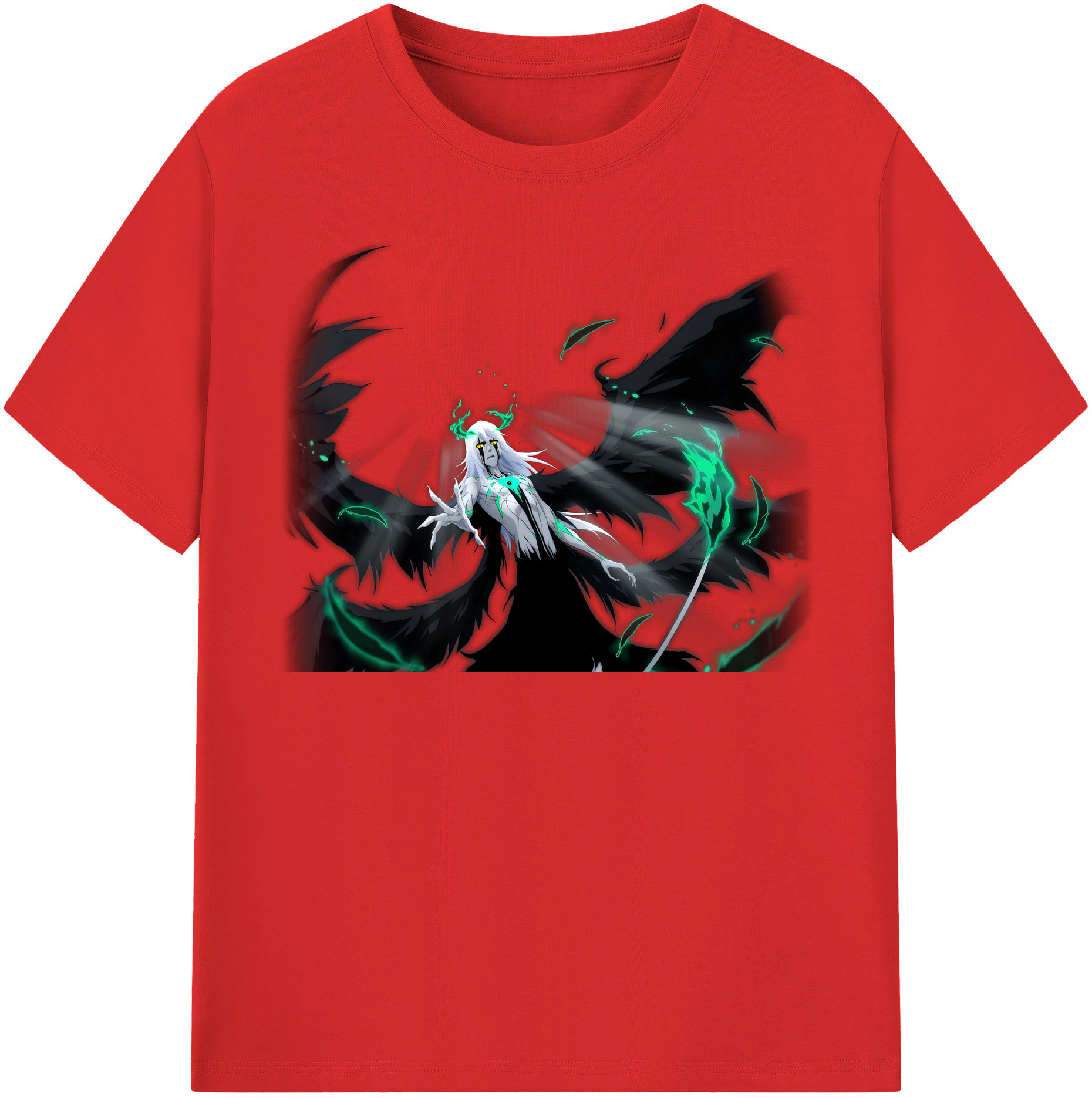 （画像用） ブリーチ ウルキオラ·シファー BLEACH Ulquiorra cifer レディースカジュアルプリントTシャツ（綿100％）