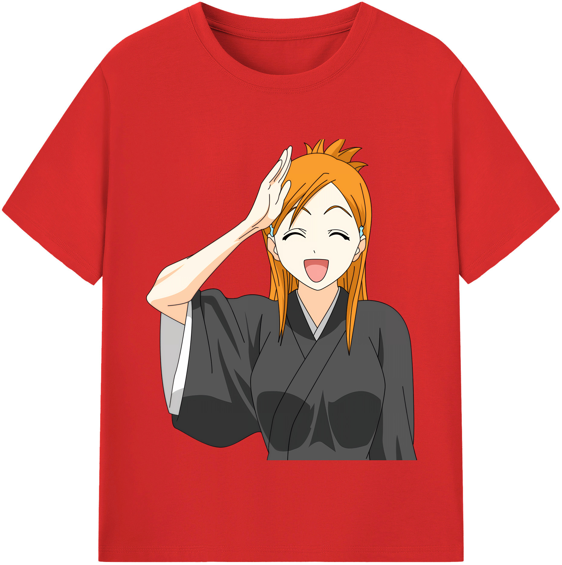 （画像用） ブリーチ 井上織姫（いのうえおりひめ） BLEACH Inoue Orihime レディースカジュアルプリントTシャツ（綿100％）