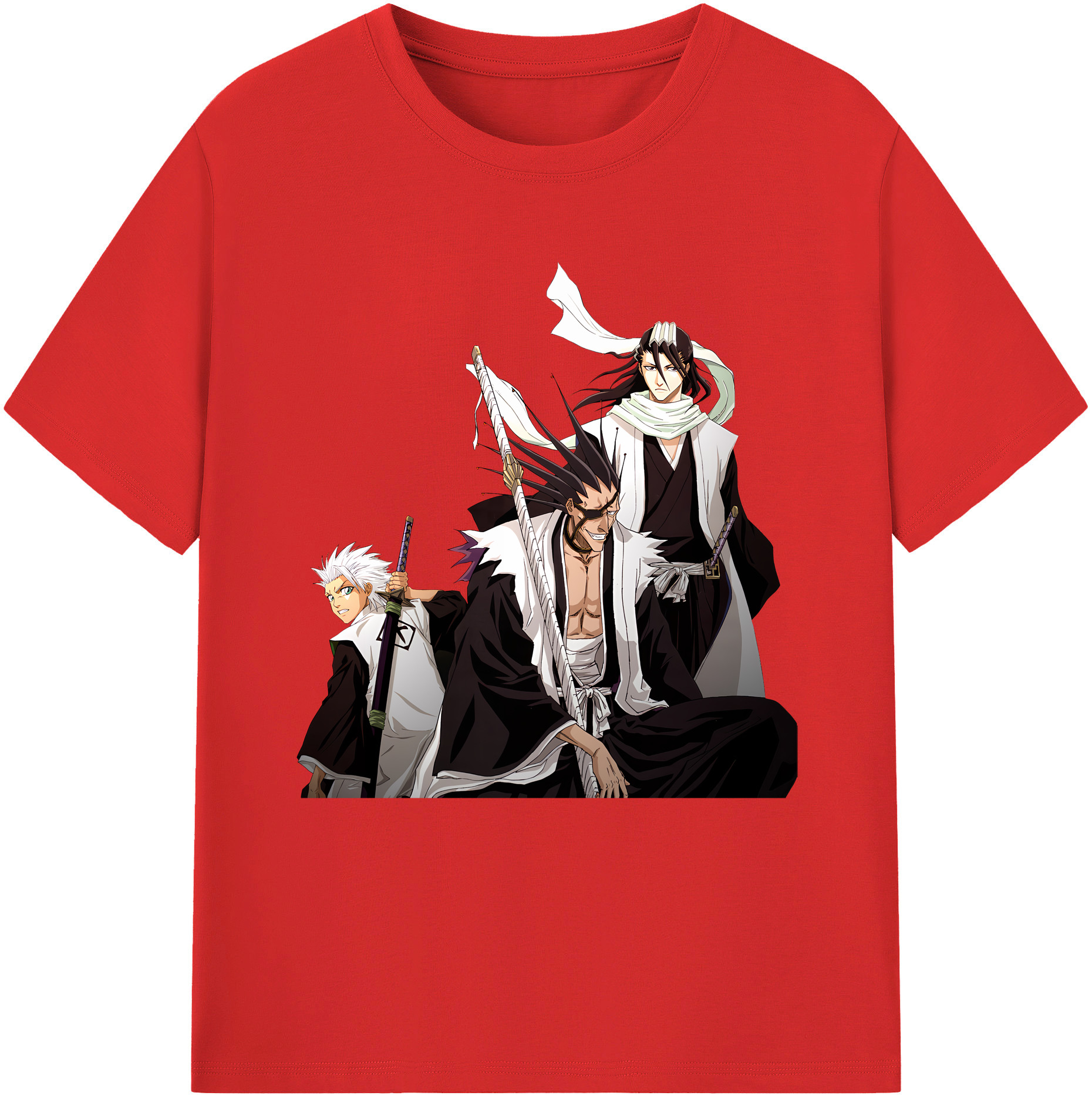 （画像用） ブリーチ ざらき けんぱち BLEACH Zaraki Kenpachi レディースカジュアルプリントTシャツ（綿100％）