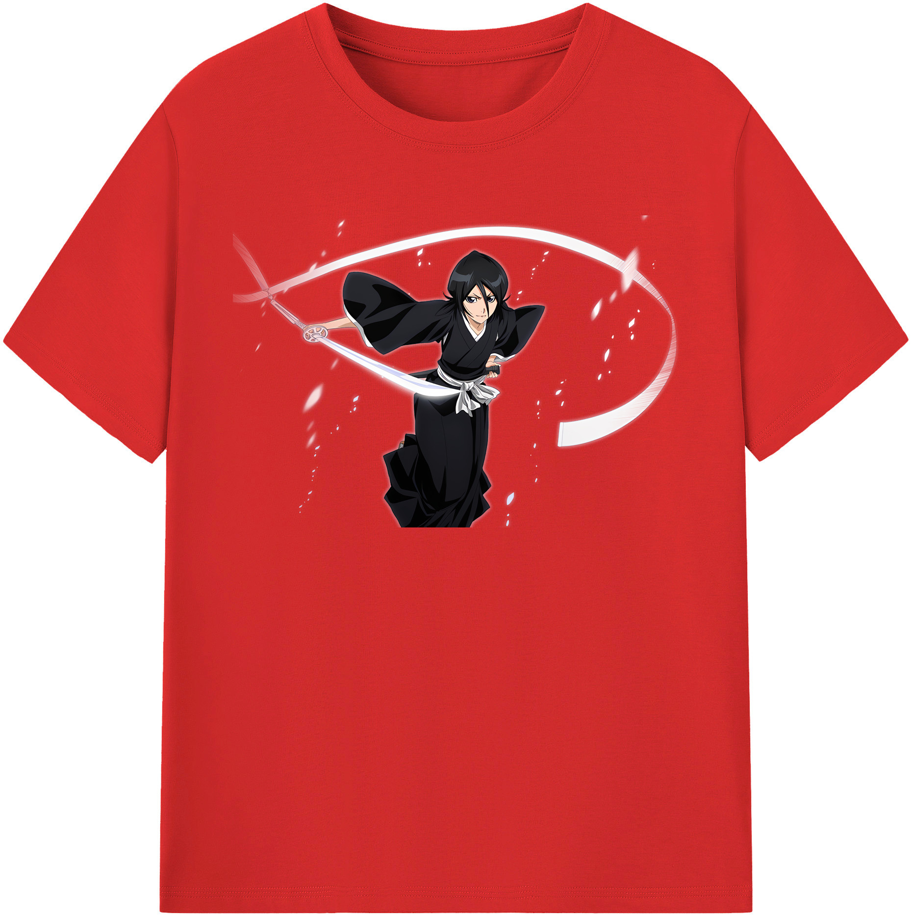 （画像用） ブリーチ 朽木ルキア BLEACH Kuchiki Rukia レディースカジュアルプリントTシャツ（綿100％）