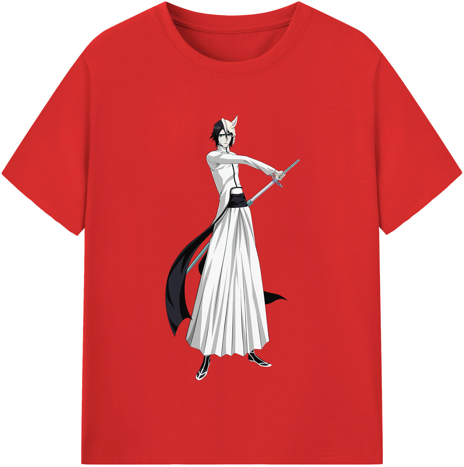（画像用） ブリーチ ウルキオラ·シファー BLEACH Ulquiorra cifer レディースカジュアルプリントTシャツ（綿100％）