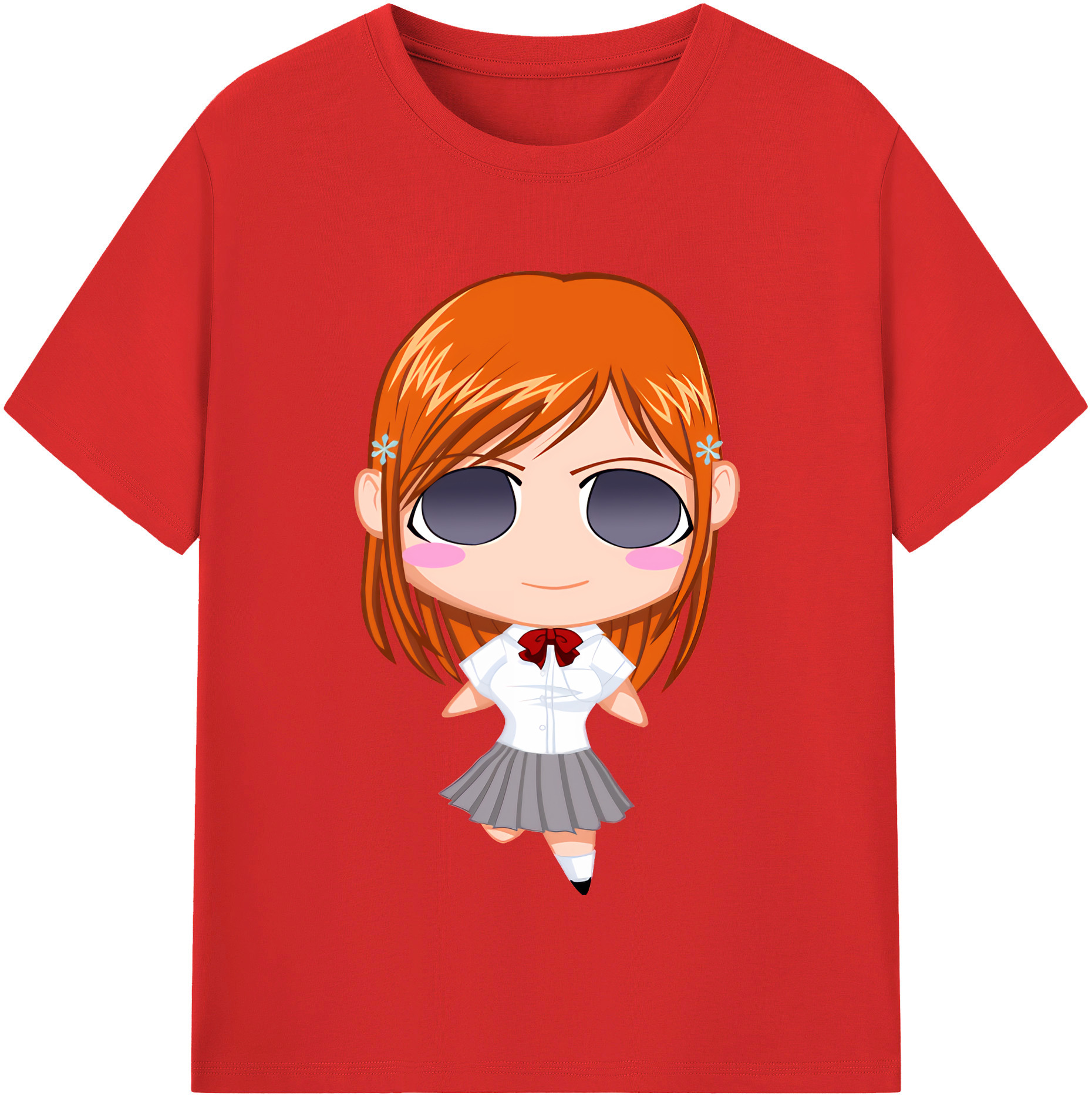 （画像用） ブリーチ 井上織姫（いのうえおりひめ） BLEACH Inoue Orihime レディースカジュアルプリントTシャツ（綿100％）