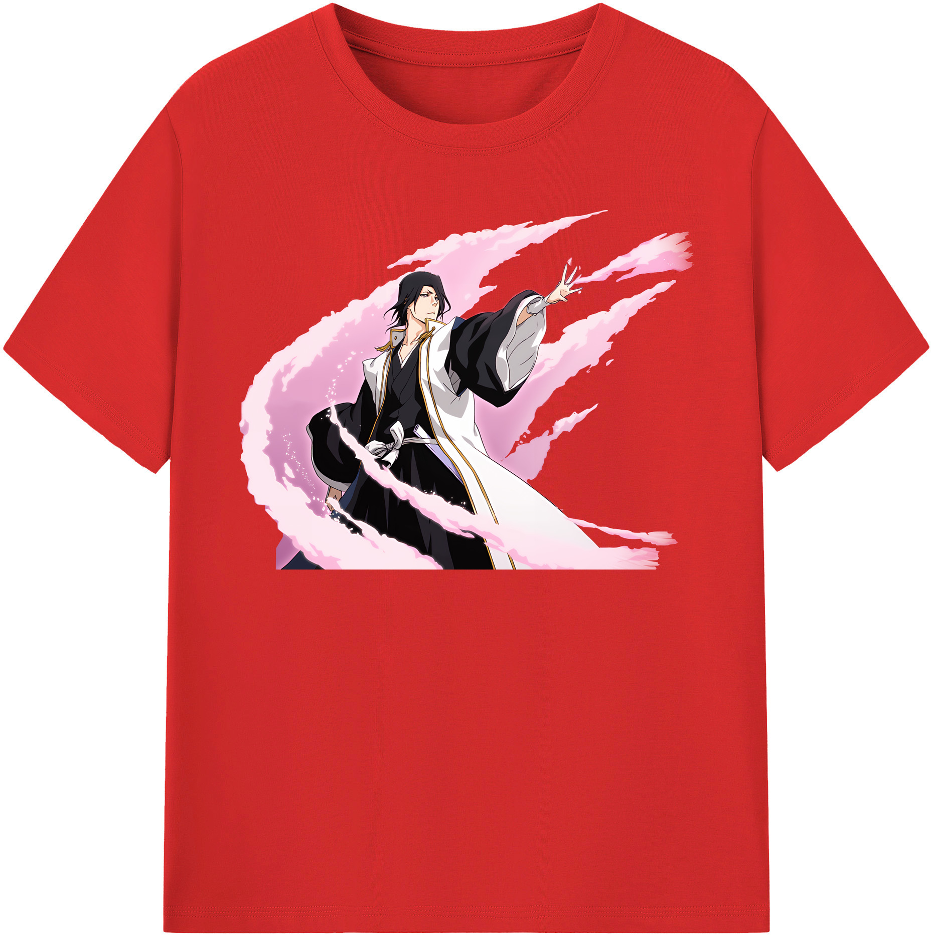 （画像用） ブリーチ くちき びゃくや BLEACH Kuchiki Byakuya レディースカジュアルプリントTシャツ（綿100％）