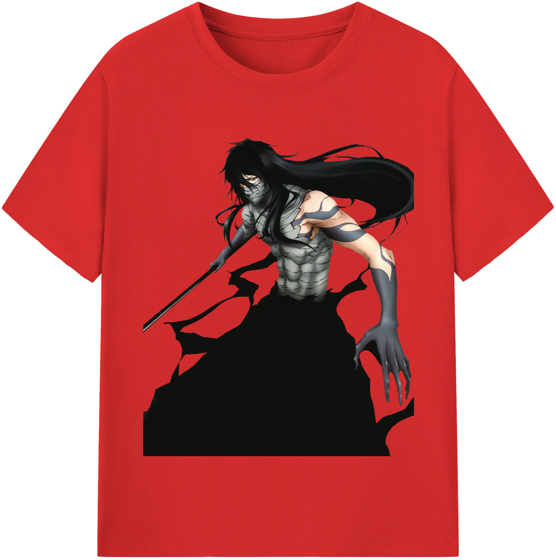 （画像用） ブリーチ 黒崎一護（くろさき いちご）BLEACH Kurosaki Ichigo レディースカジュアルプリントTシャツ（綿100％）