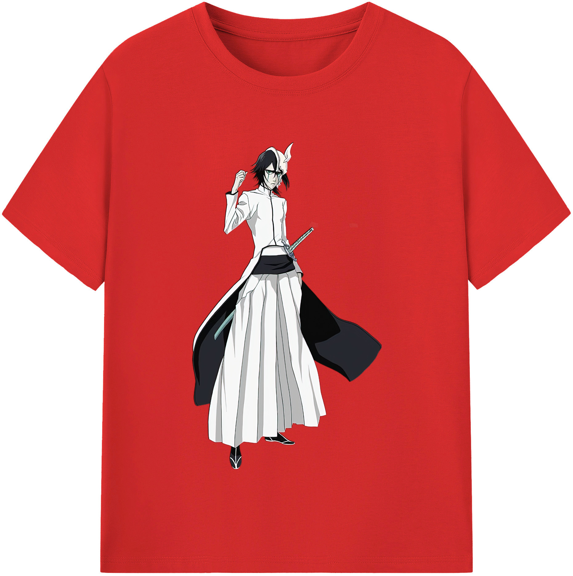 （画像用） ブリーチ ウルキオラ·シファー BLEACH Ulquiorra cifer レディースカジュアルプリントTシャツ（綿100％）
