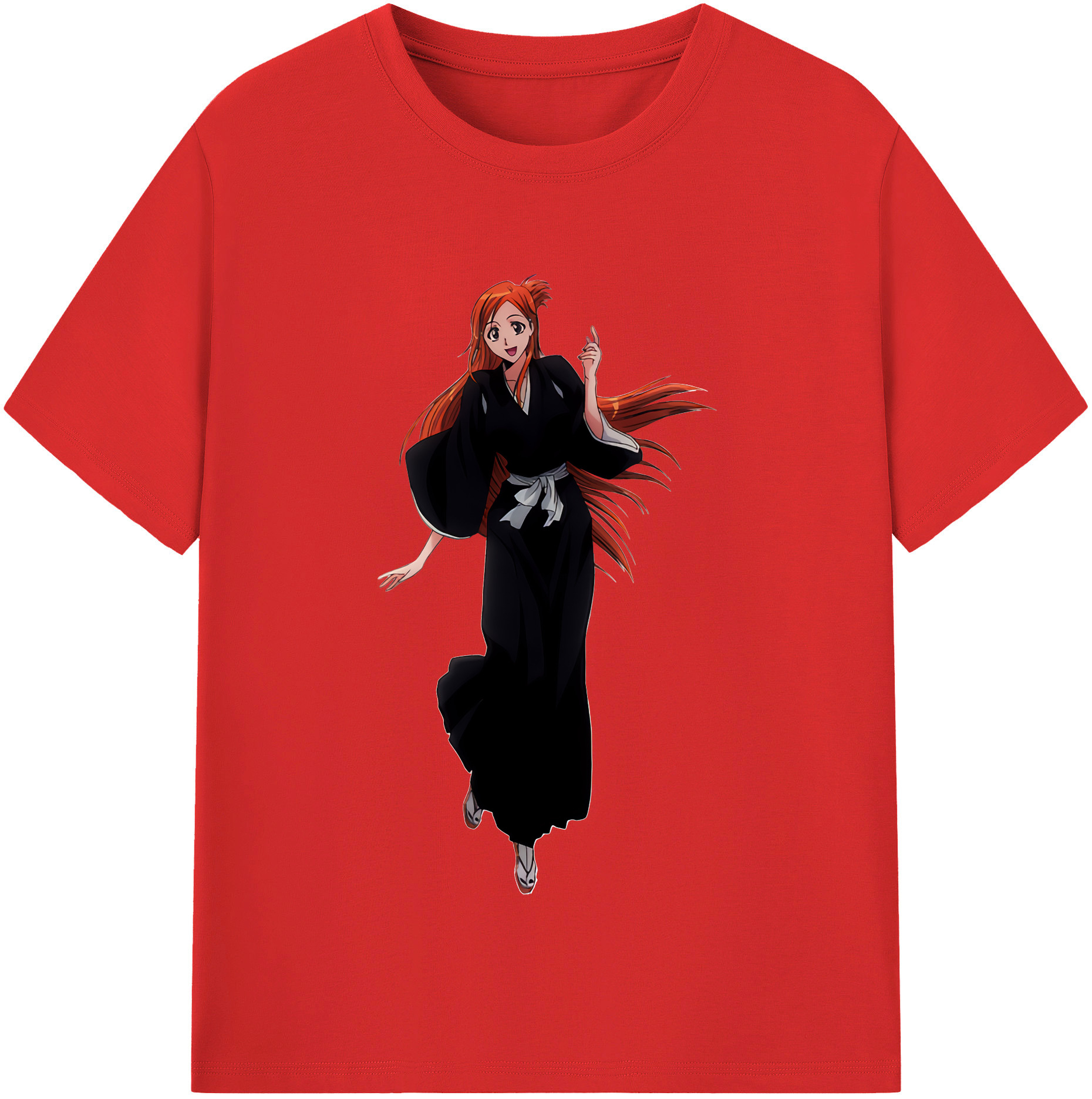 （画像用） ブリーチ 井上織姫（いのうえおりひめ） BLEACH Inoue Orihime レディースカジュアルプリントTシャツ（綿100％）