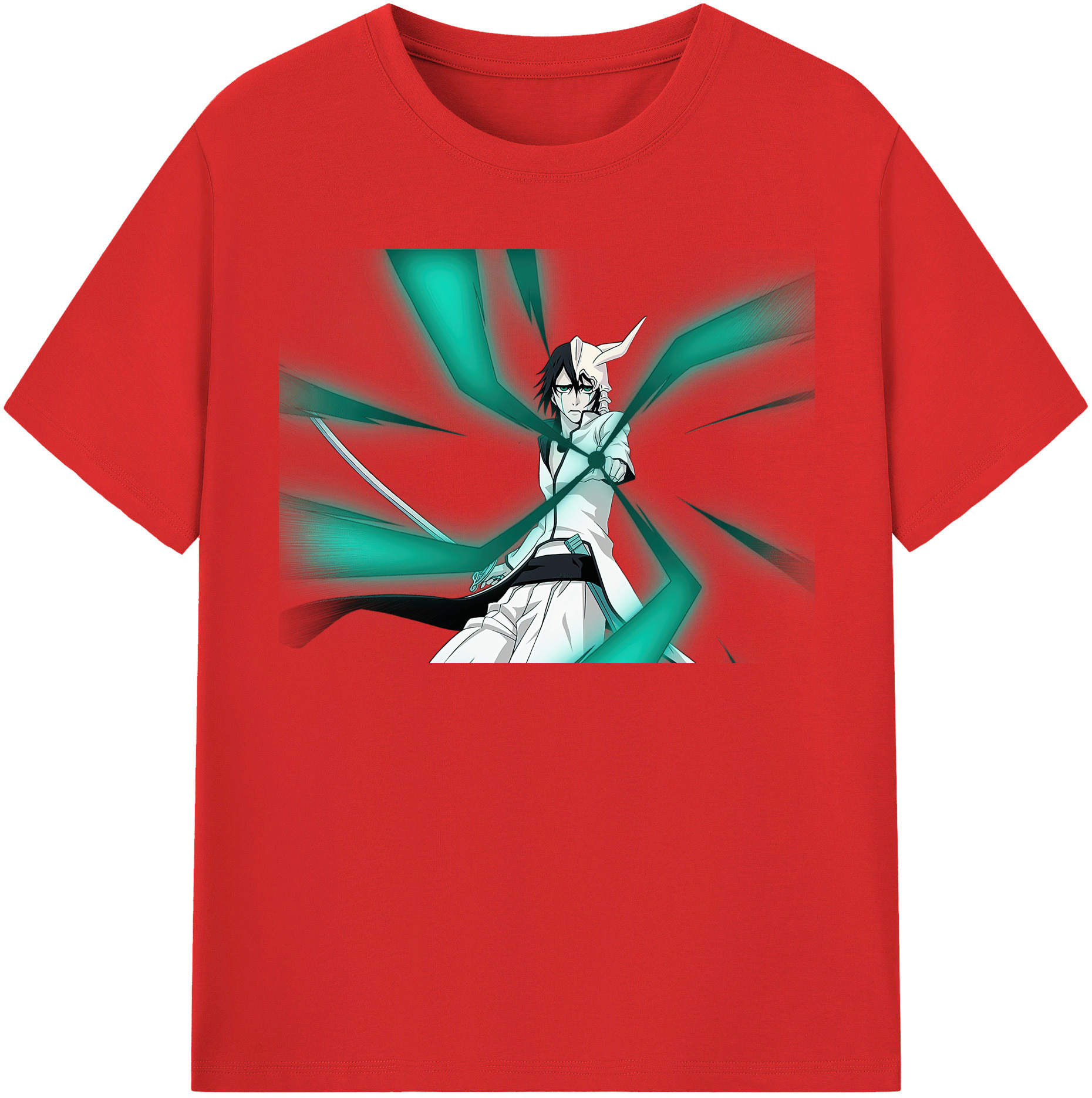 （画像用） ブリーチ ウルキオラ·シファー BLEACH Ulquiorra cifer レディースカジュアルプリントTシャツ（綿100％）