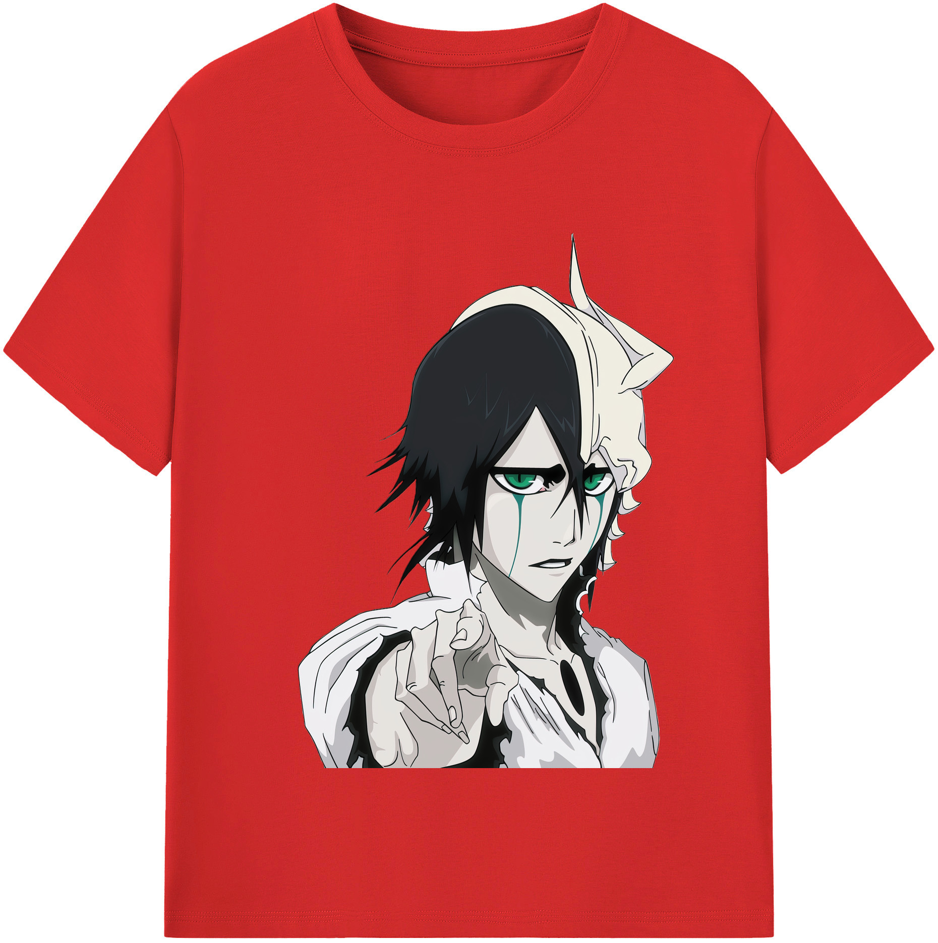 （画像用） ブリーチ ウルキオラ·シファー BLEACH Ulquiorra cifer レディースカジュアルプリントTシャツ（綿100％）
