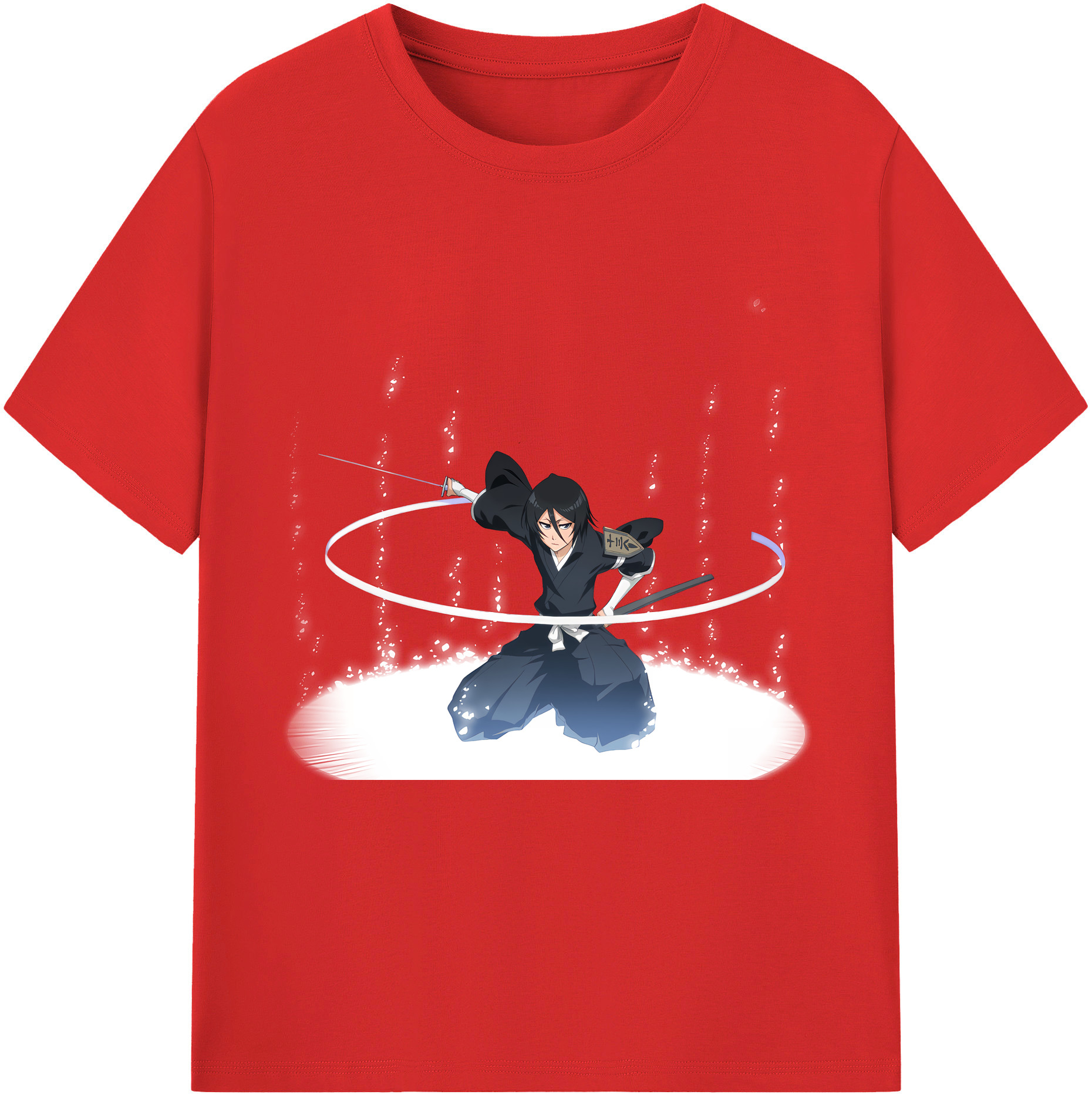 （画像用） ブリーチ 朽木ルキア BLEACH Kuchiki Rukia レディースカジュアルプリントTシャツ（綿100％）