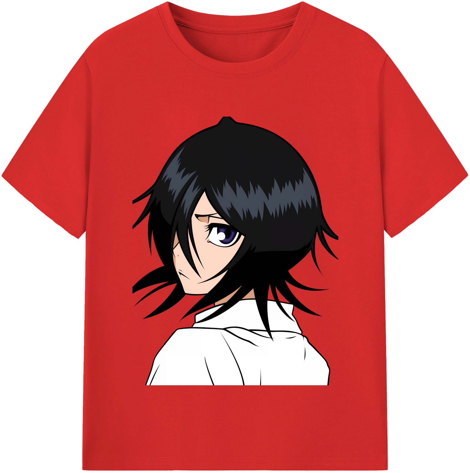 （画像用） ブリーチ 朽木ルキア BLEACH Kuchiki Rukia レディースカジュアルプリントTシャツ（綿100％）