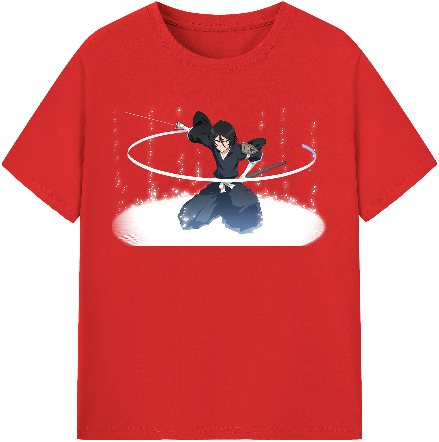 （画像用） ブリーチ 朽木ルキア BLEACH Kuchiki Rukia レディースカジュアルプリントTシャツ（綿100％）