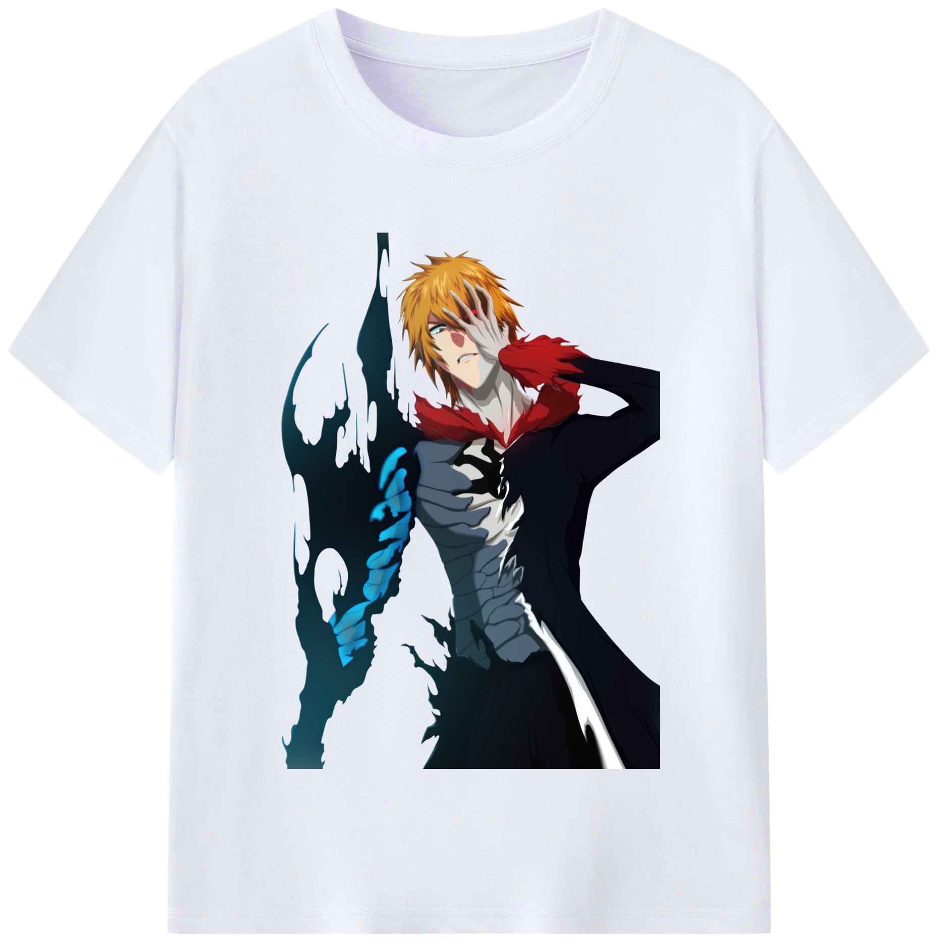 （画像用） ブリーチ 黒崎一護（くろさき いちご）BLEACH Kurosaki Ichigo レディースカジュアルプリントTシャツ（綿100％）