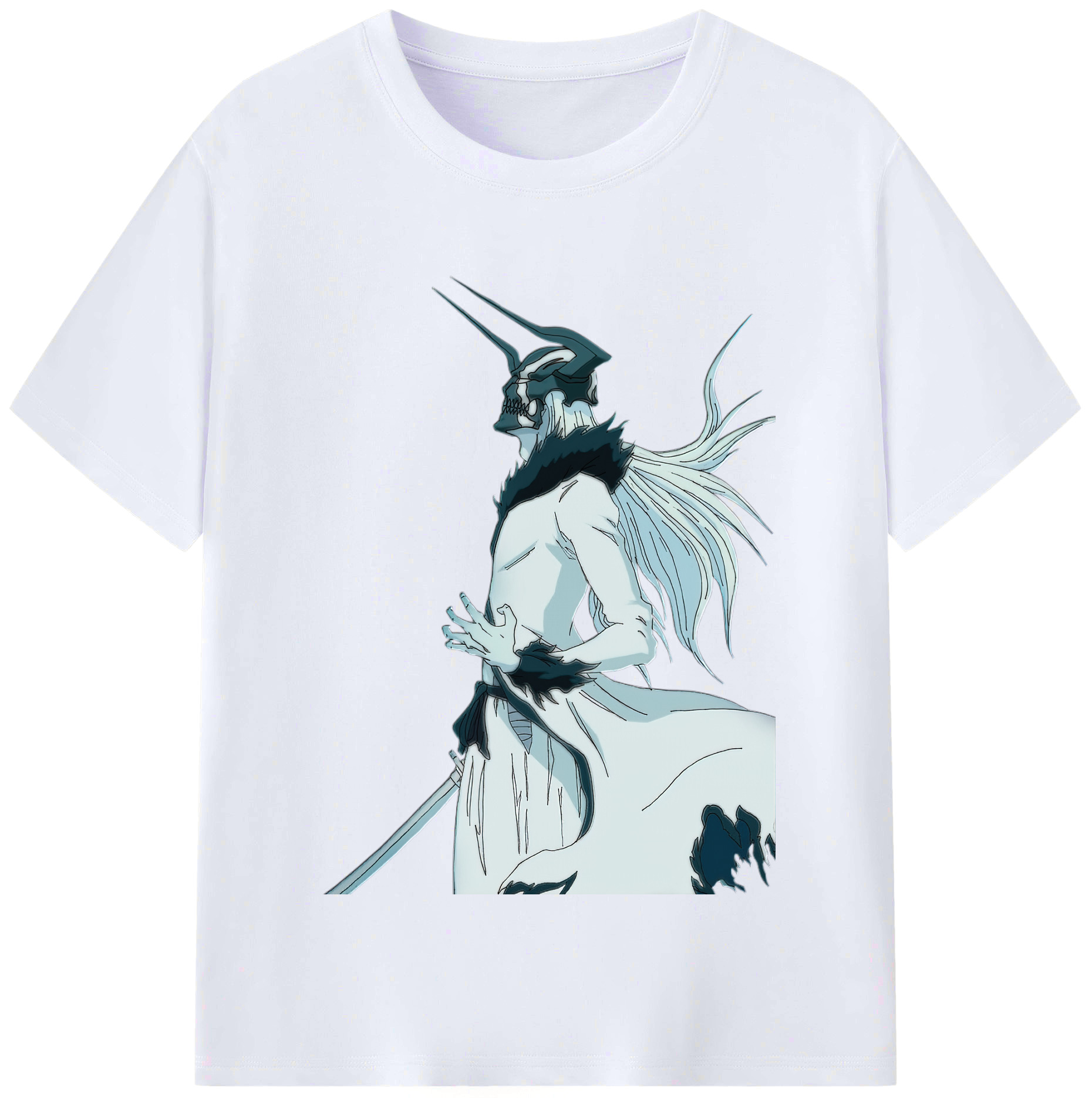 （画像用） ブリーチ 黒崎一護（くろさき いちご）BLEACH Kurosaki Ichigo レディースカジュアルプリントTシャツ（綿100％）