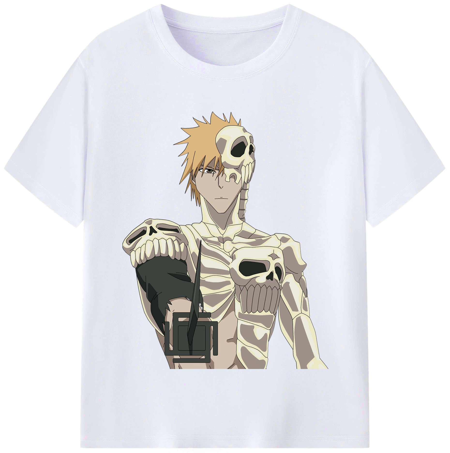 （画像用） ブリーチ 黒崎一護（くろさき いちご）BLEACH Kurosaki Ichigo レディースカジュアルプリントTシャツ（綿100％）
