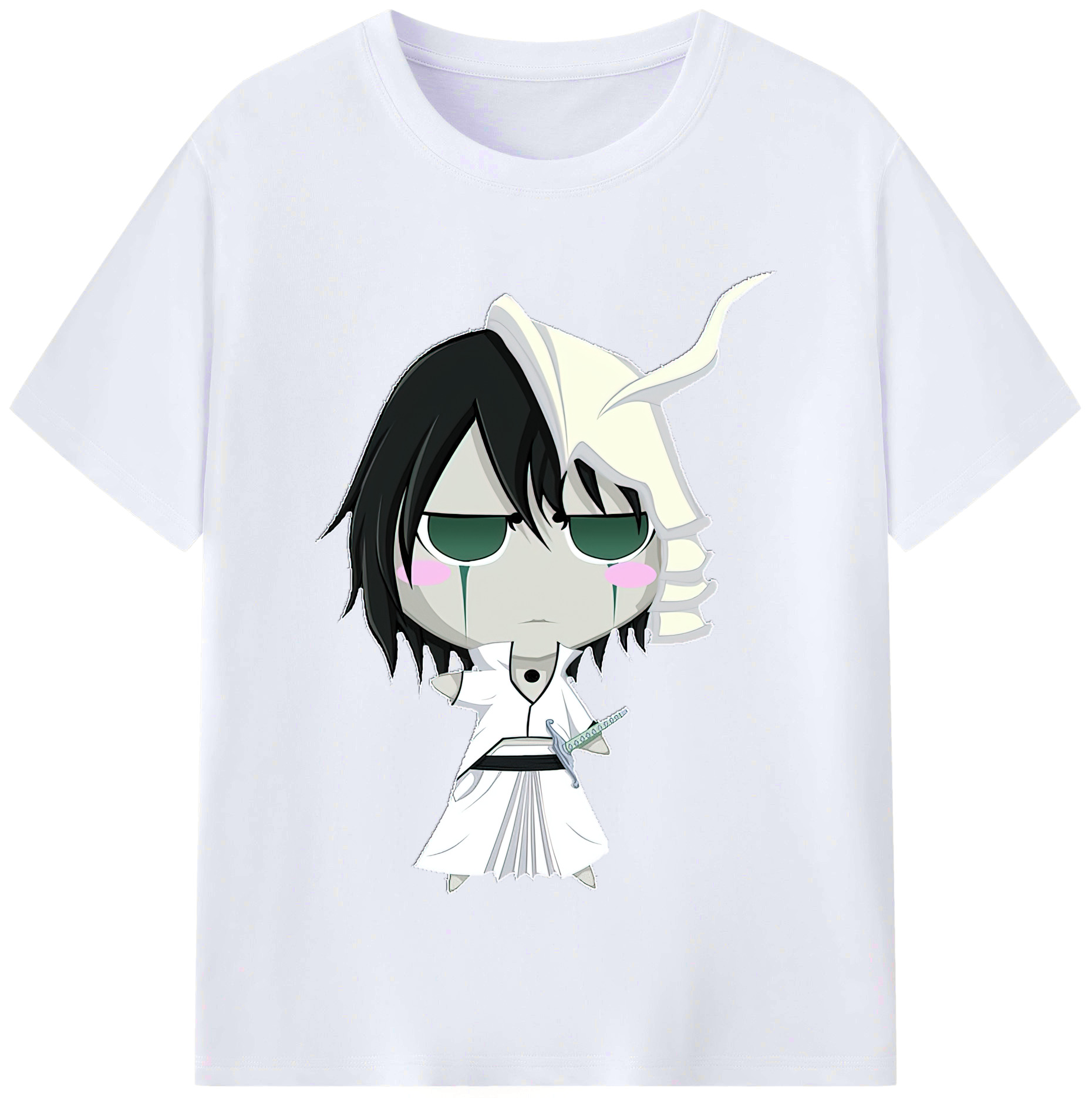 （画像用） ブリーチ ウルキオラ·シファー BLEACH Ulquiorra cifer レディースカジュアルプリントTシャツ（綿100％）