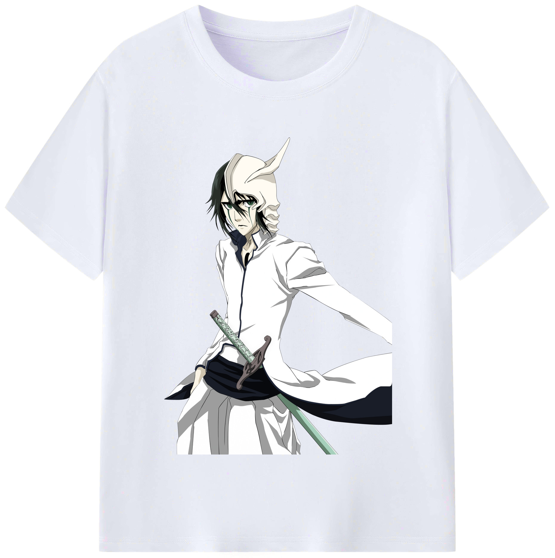（画像用） ブリーチ ウルキオラ·シファー BLEACH Ulquiorra cifer レディースカジュアルプリントTシャツ（綿100％）