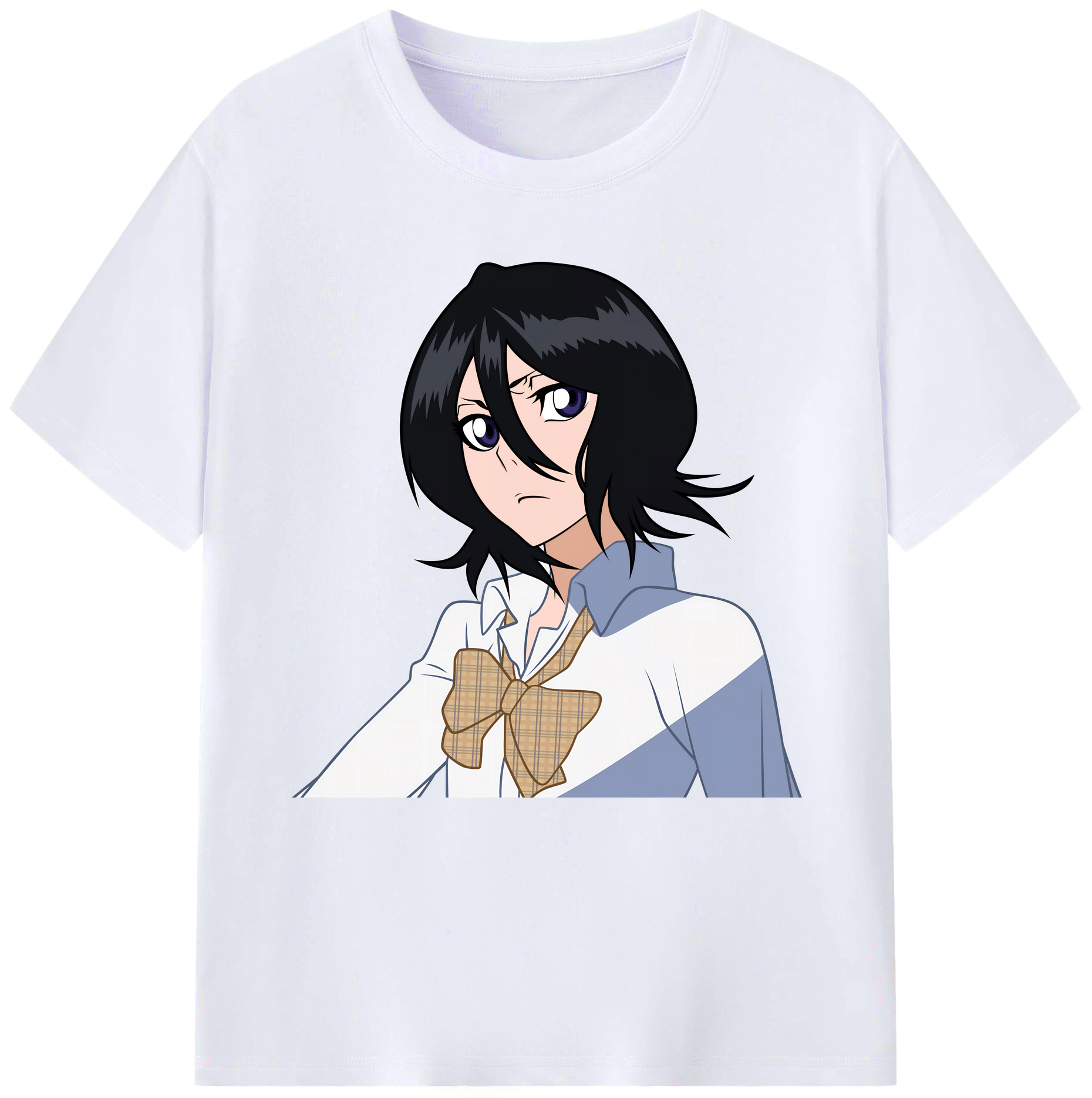 （画像用） ブリーチ 朽木ルキア BLEACH Kuchiki Rukia レディースカジュアルプリントTシャツ（綿100％）