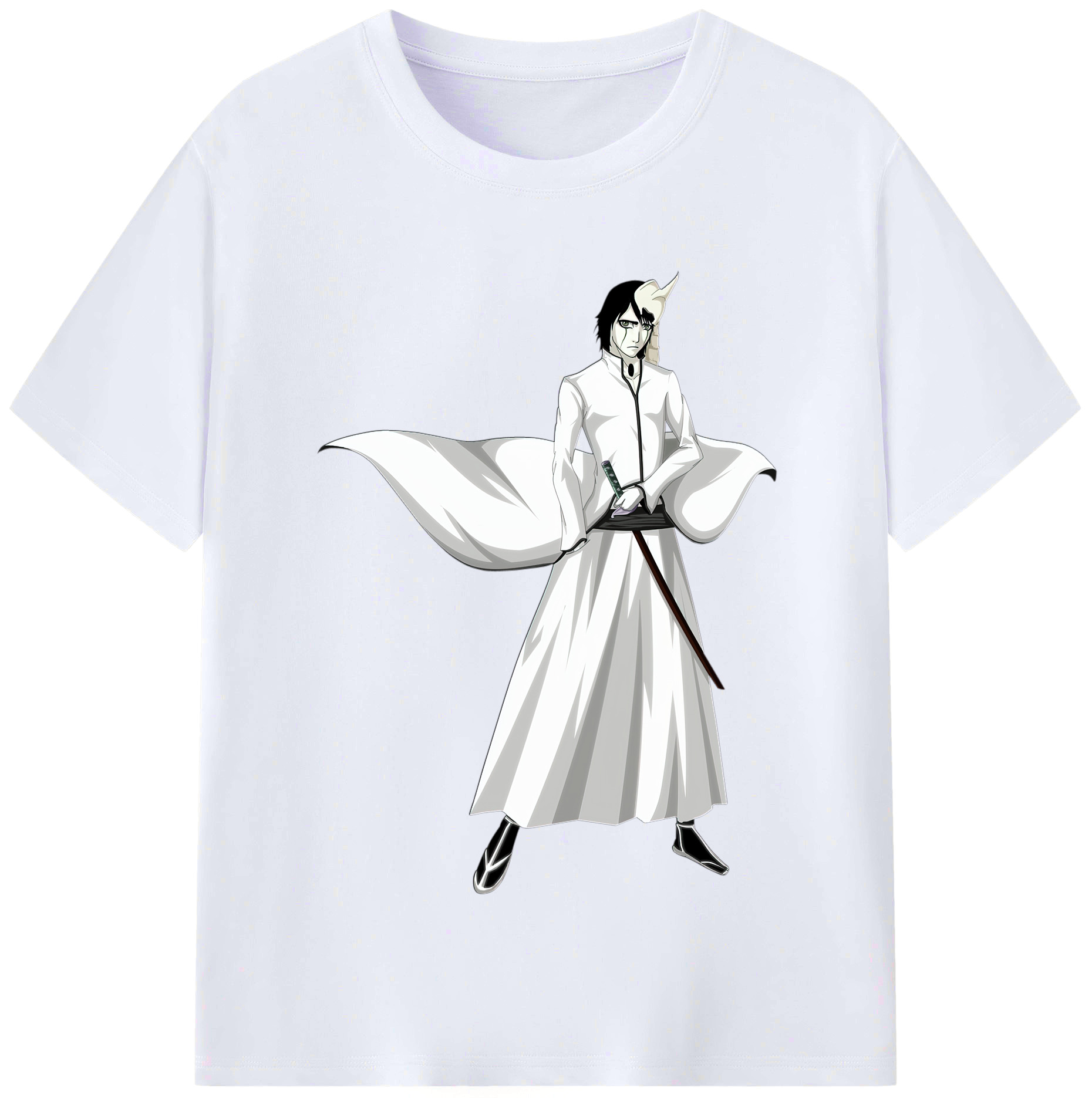 （画像用） ブリーチ ウルキオラ·シファー BLEACH Ulquiorra cifer レディースカジュアルプリントTシャツ（綿100％）
