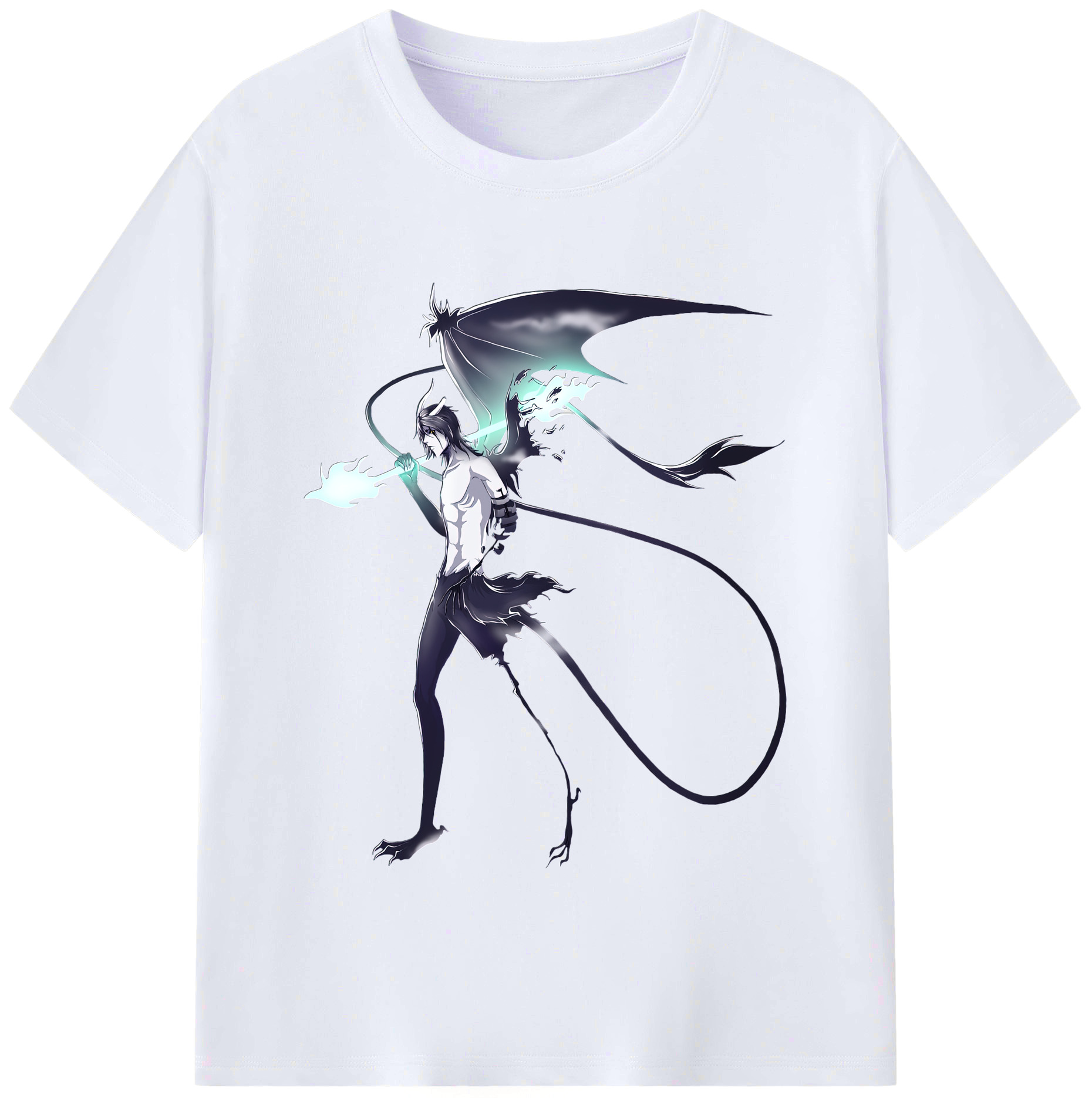 （画像用） ブリーチ ウルキオラ·シファー BLEACH Ulquiorra cifer レディースカジュアルプリントTシャツ（綿100％）