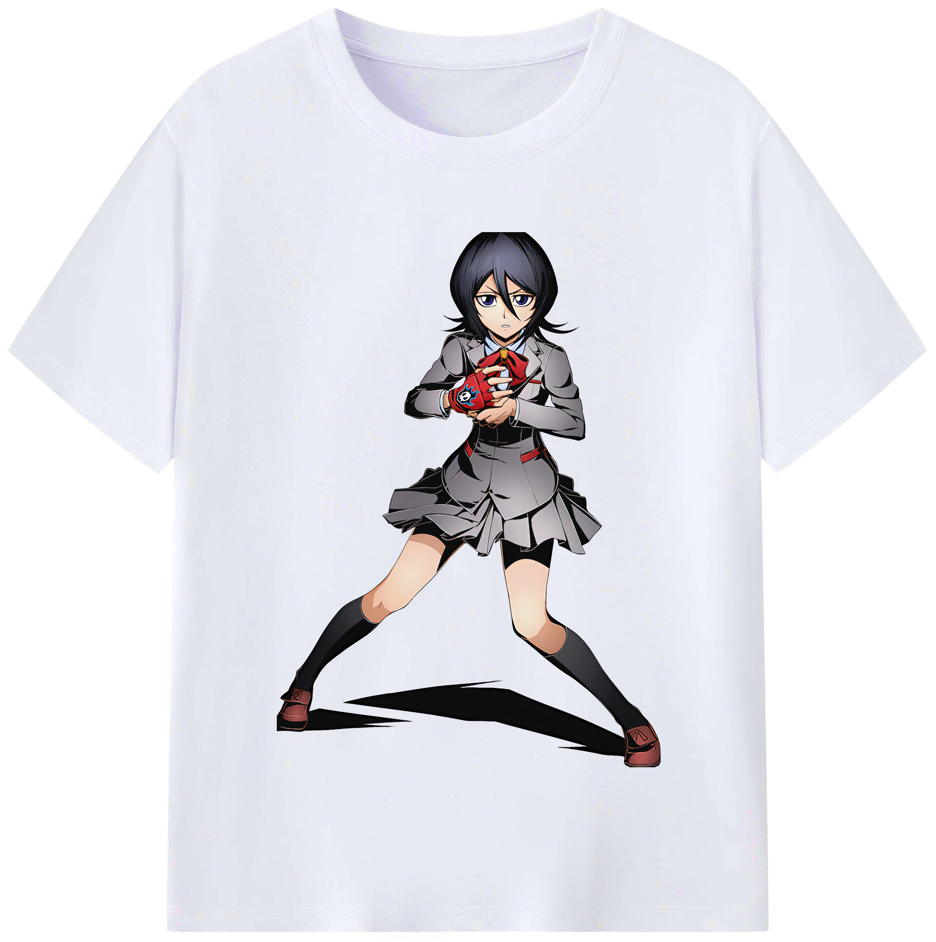 （画像用） ブリーチ 朽木ルキア BLEACH Kuchiki Rukia レディースカジュアルプリントTシャツ（綿100％）