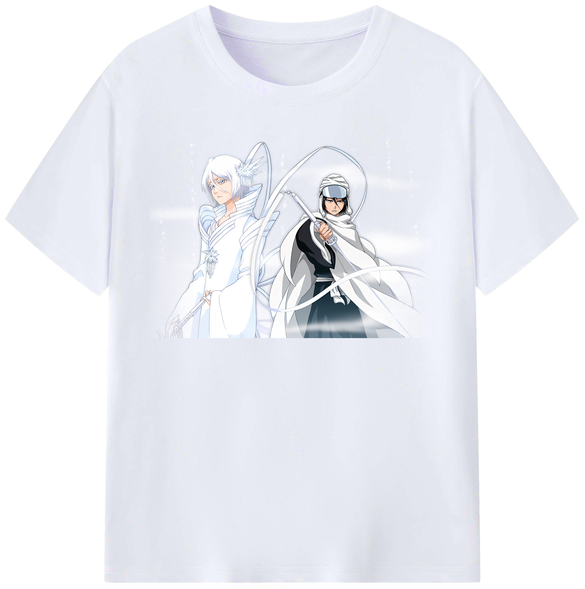 （画像用） ブリーチ 朽木ルキア BLEACH Kuchiki Rukia レディースカジュアルプリントTシャツ（綿100％）