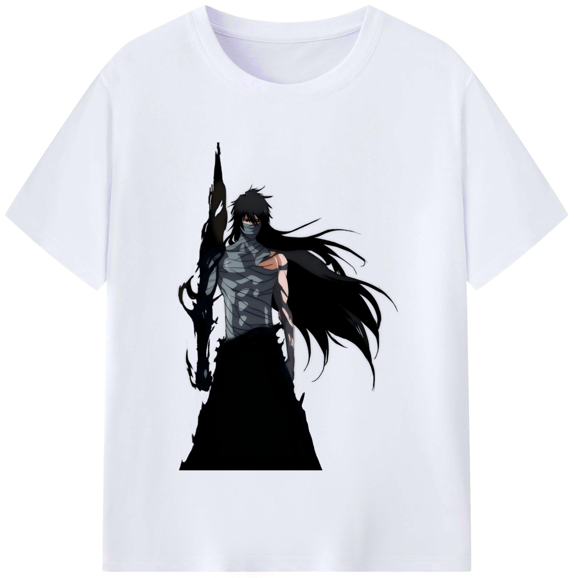 （画像用） ブリーチ 黒崎一護（くろさき いちご）BLEACH Kurosaki Ichigo レディースカジュアルプリントTシャツ（綿100％）