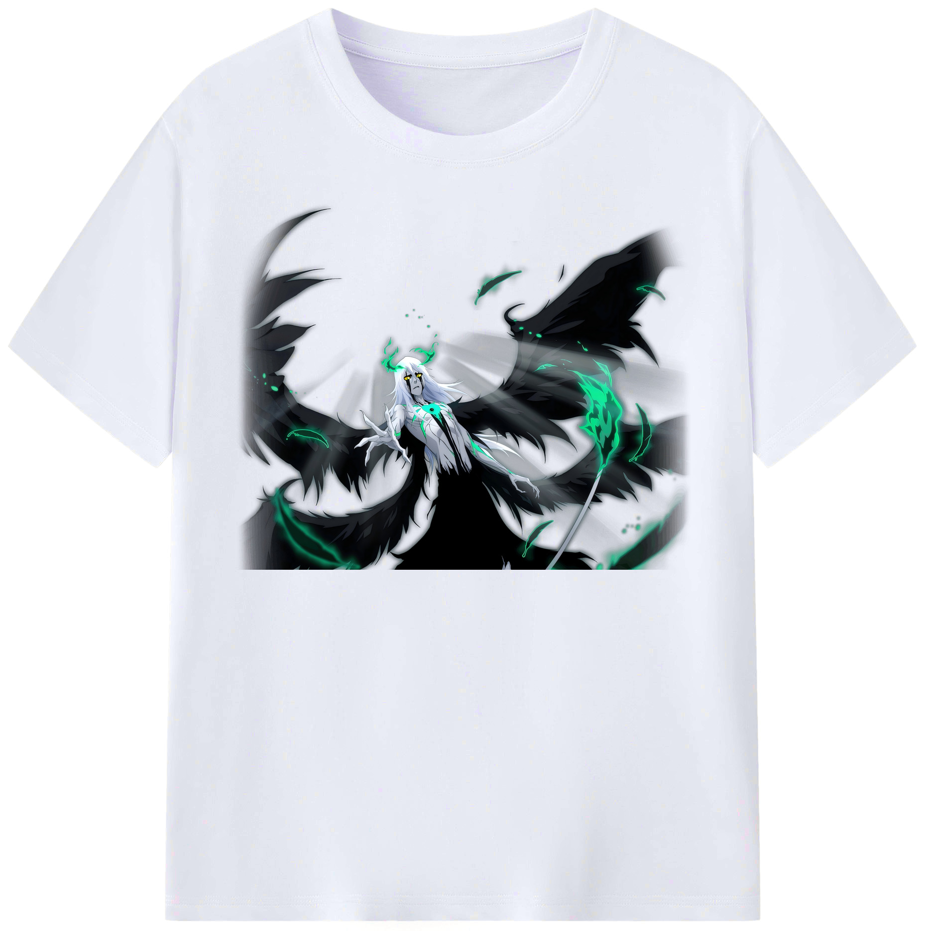 （画像用） ブリーチ ウルキオラ·シファー BLEACH Ulquiorra cifer レディースカジュアルプリントTシャツ（綿100％）
