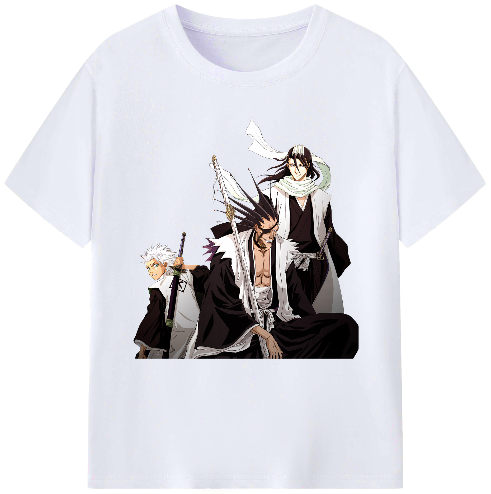 （画像用） ブリーチ ざらき けんぱち BLEACH Zaraki Kenpachi レディースカジュアルプリントTシャツ（綿100％）