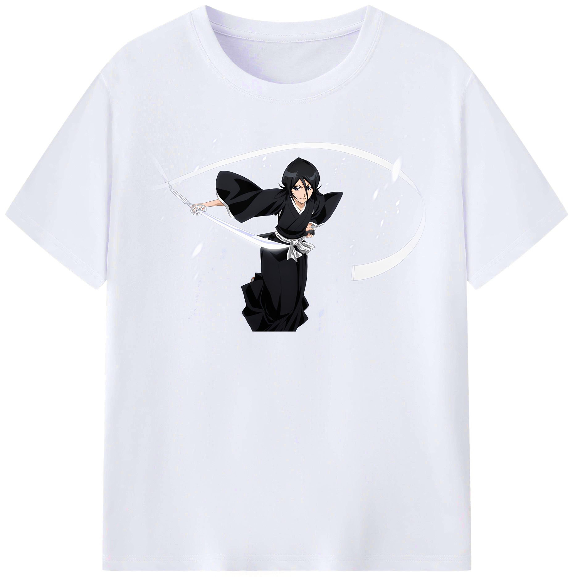 （画像用） ブリーチ 朽木ルキア BLEACH Kuchiki Rukia レディースカジュアルプリントTシャツ（綿100％）