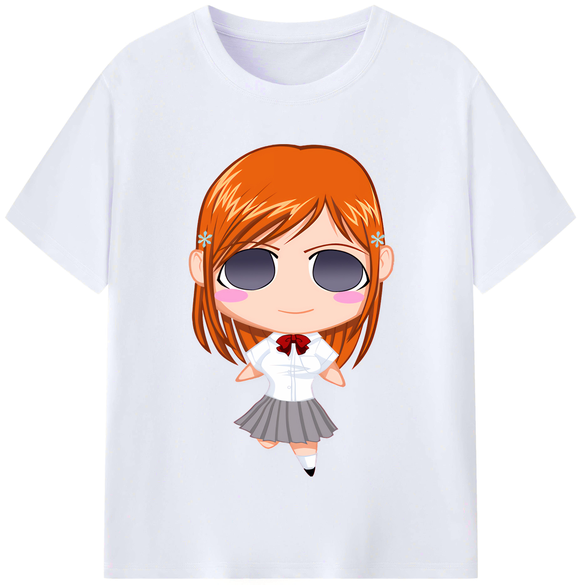（画像用） ブリーチ 井上織姫（いのうえおりひめ） BLEACH Inoue Orihime レディースカジュアルプリントTシャツ（綿100％）
