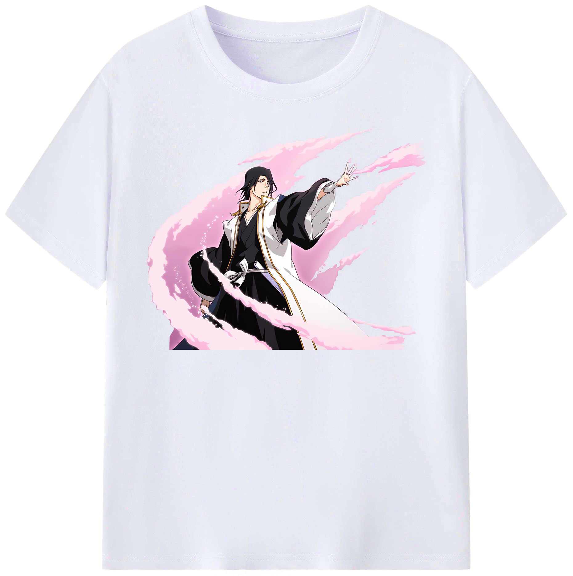 （画像用） ブリーチ くちき びゃくや BLEACH Kuchiki Byakuya レディースカジュアルプリントTシャツ（綿100％）