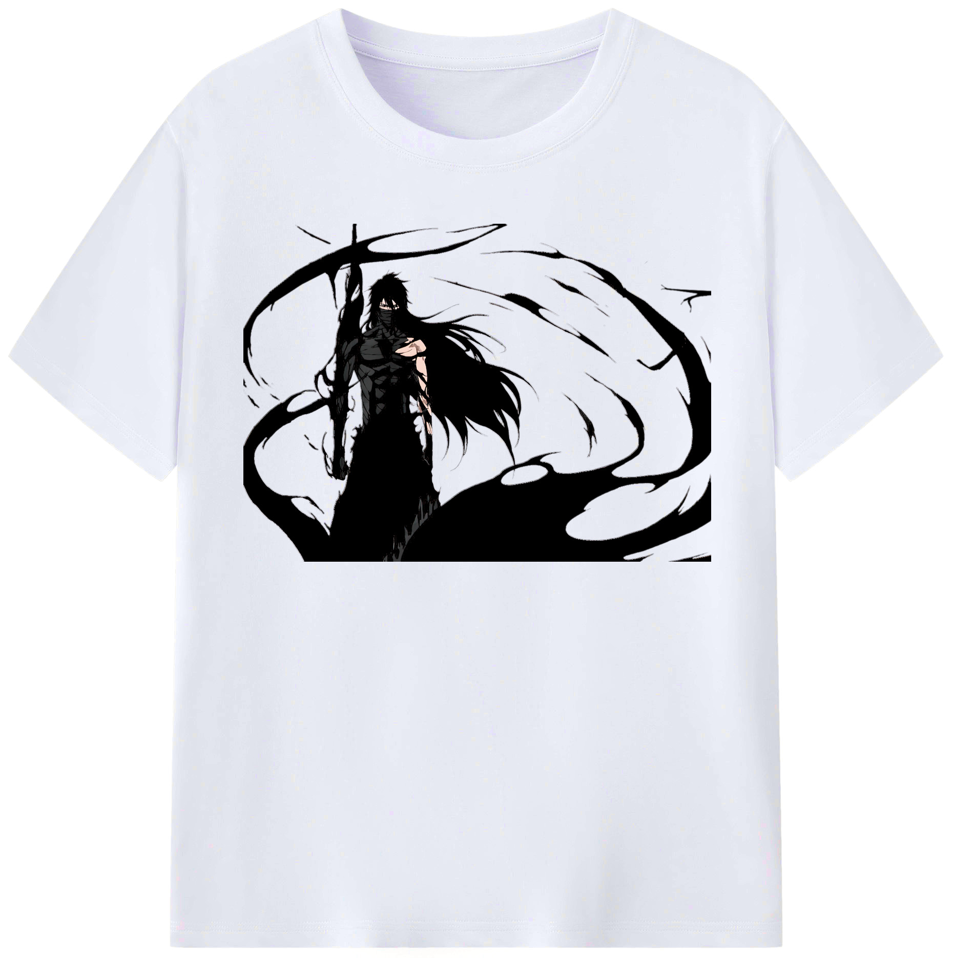 （画像用） ブリーチ 黒崎一護（くろさき いちご）BLEACH Kurosaki Ichigo レディースカジュアルプリントTシャツ（綿100％）