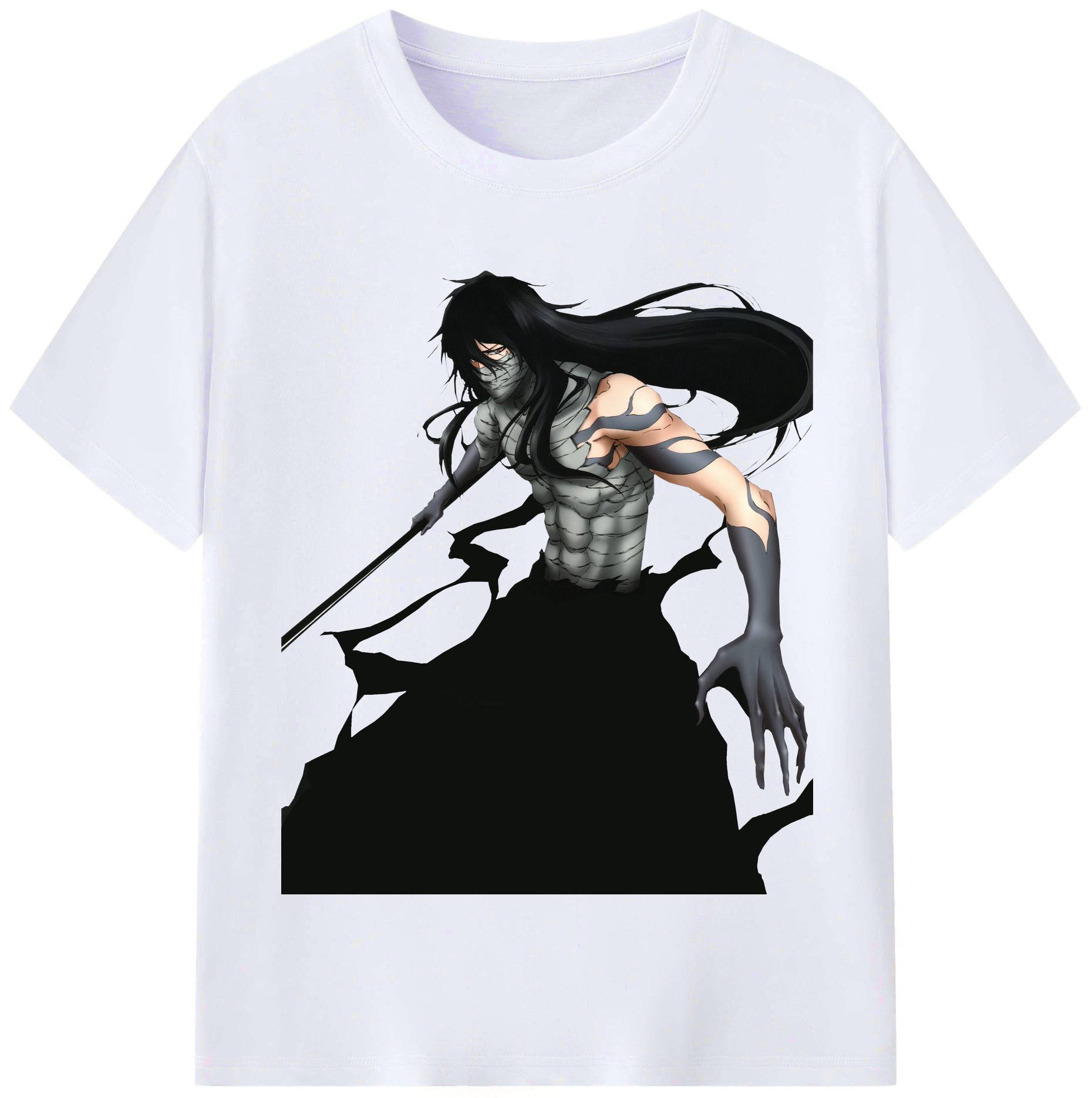 （画像用） ブリーチ 黒崎一護（くろさき いちご）BLEACH Kurosaki Ichigo レディースカジュアルプリントTシャツ（綿100％）