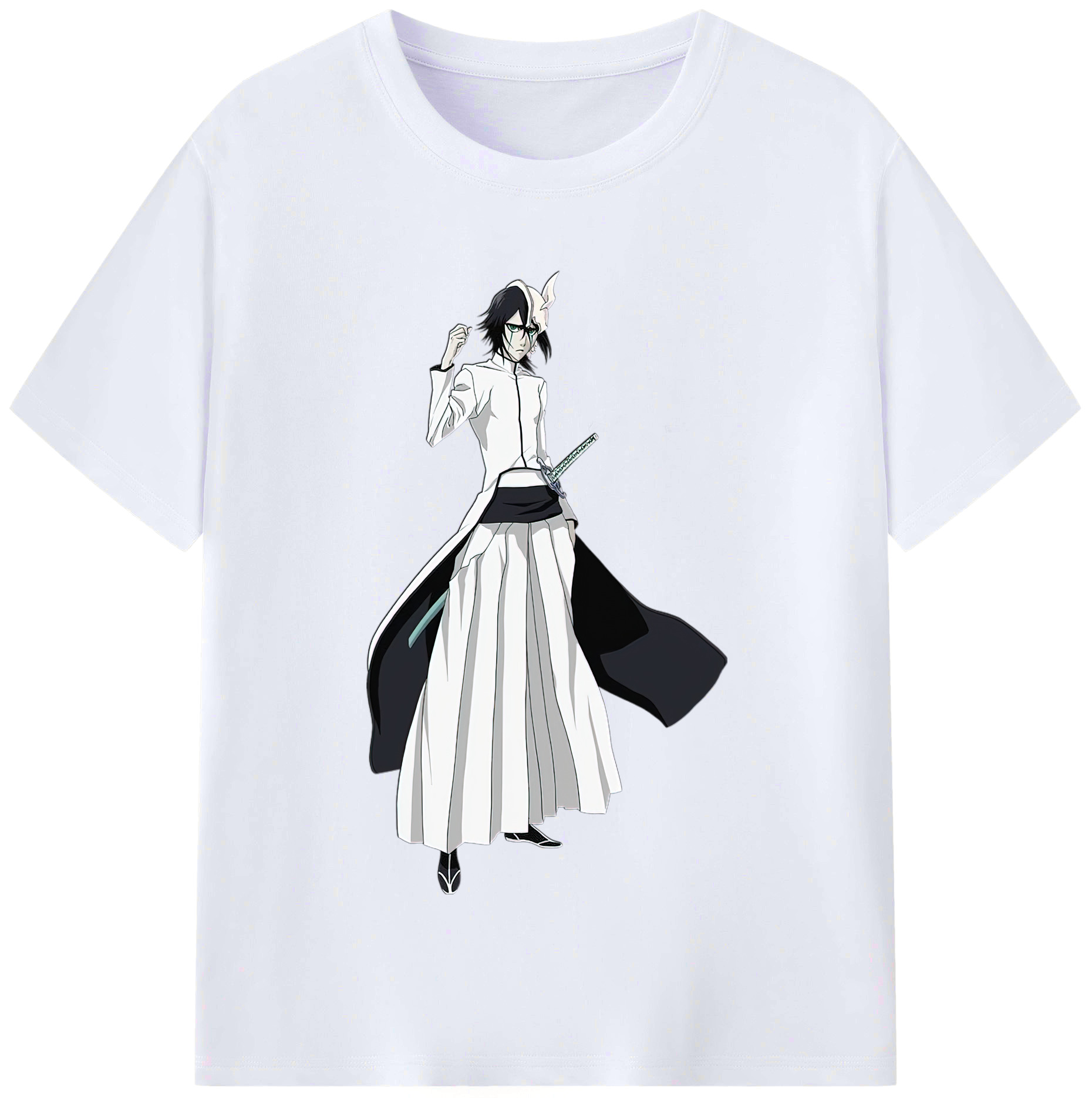 （画像用） ブリーチ ウルキオラ·シファー BLEACH Ulquiorra cifer レディースカジュアルプリントTシャツ（綿100％）