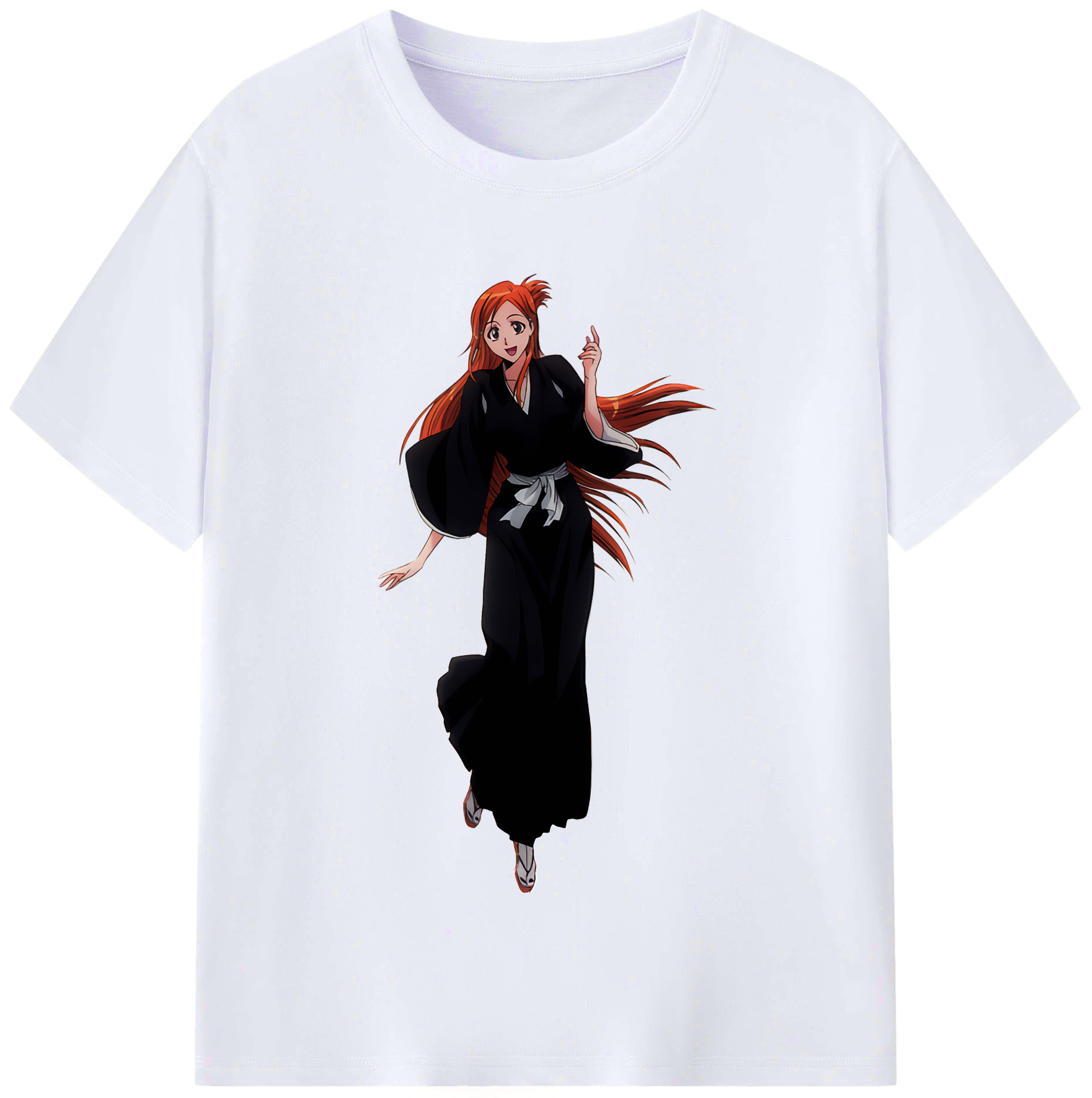 （画像用） ブリーチ 井上織姫（いのうえおりひめ） BLEACH Inoue Orihime レディースカジュアルプリントTシャツ（綿100％）
