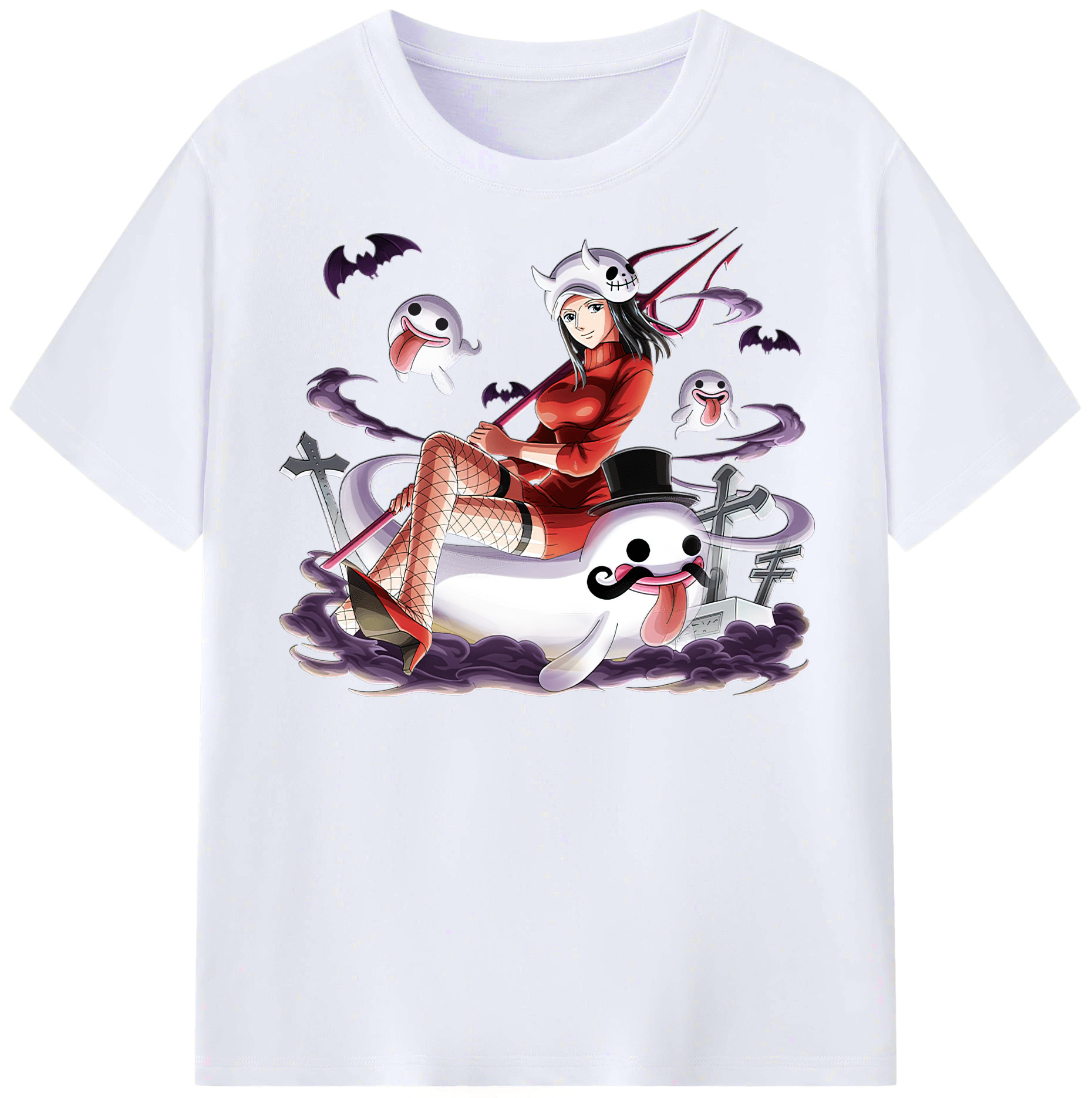 （画像用） ブリーチ くちき びゃくや BLEACH Kuchiki Byakuya レディースカジュアルプリントTシャツ（綿100％）