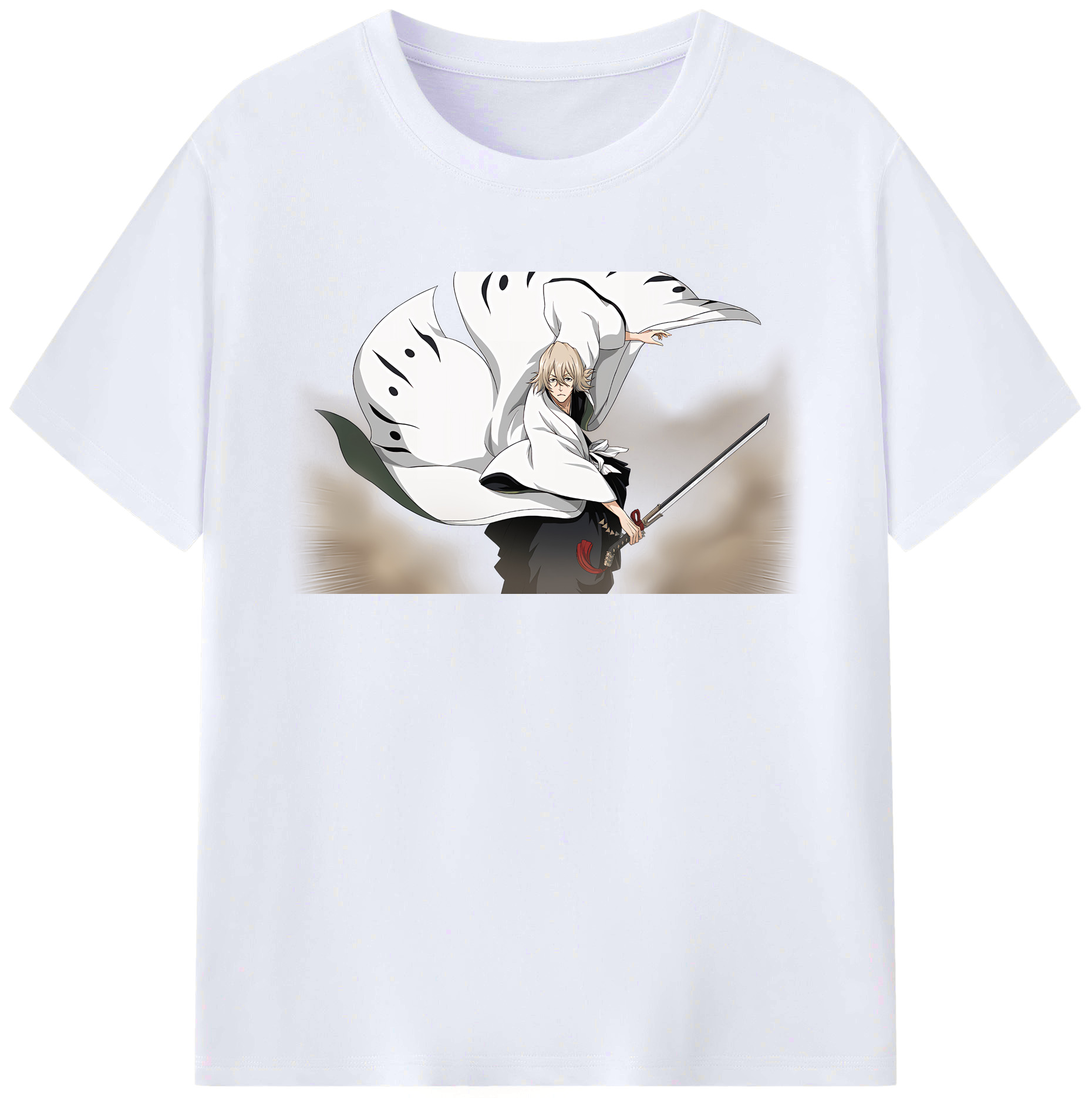 （画像用） "ブリーチ 浦原 喜助（うらはら きすけ） BLEACH Urahara Kisuke " レディースカジュアルプリントTシャツ（綿100％）