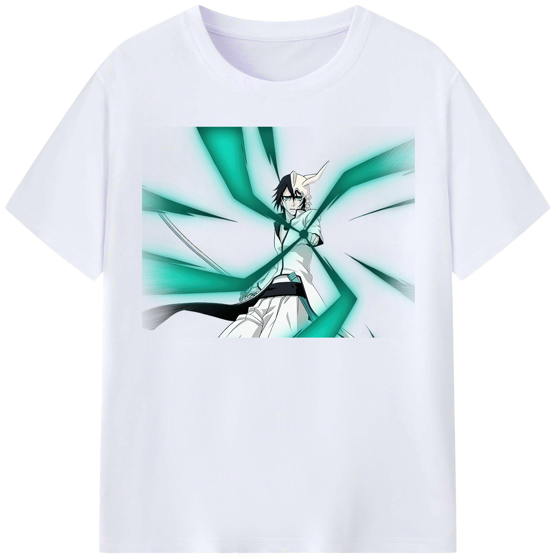 （画像用） ブリーチ ウルキオラ·シファー BLEACH Ulquiorra cifer レディースカジュアルプリントTシャツ（綿100％）
