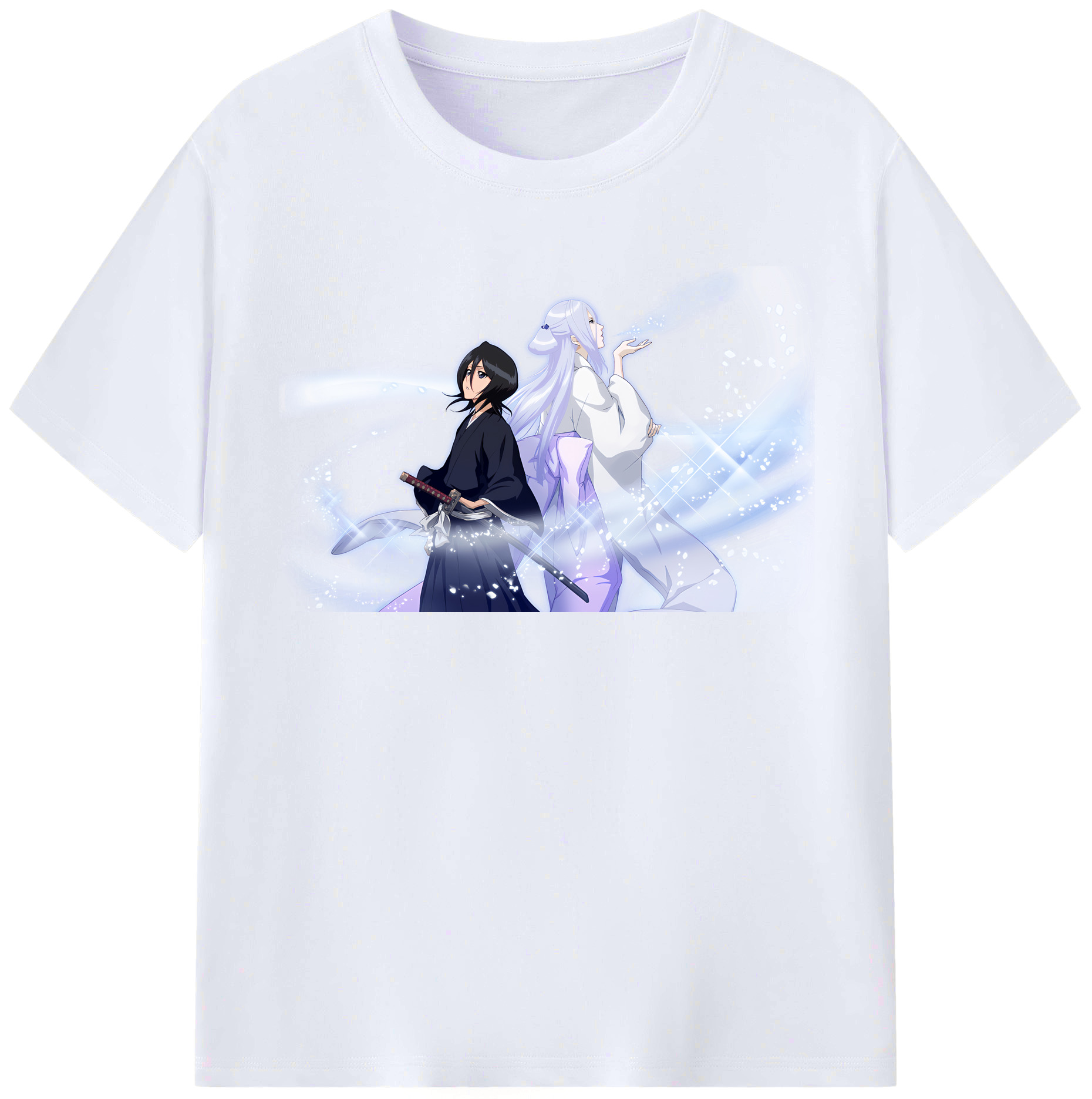 （画像用） ブリーチ 朽木ルキア BLEACH Kuchiki Rukia レディースカジュアルプリントTシャツ（綿100％）
