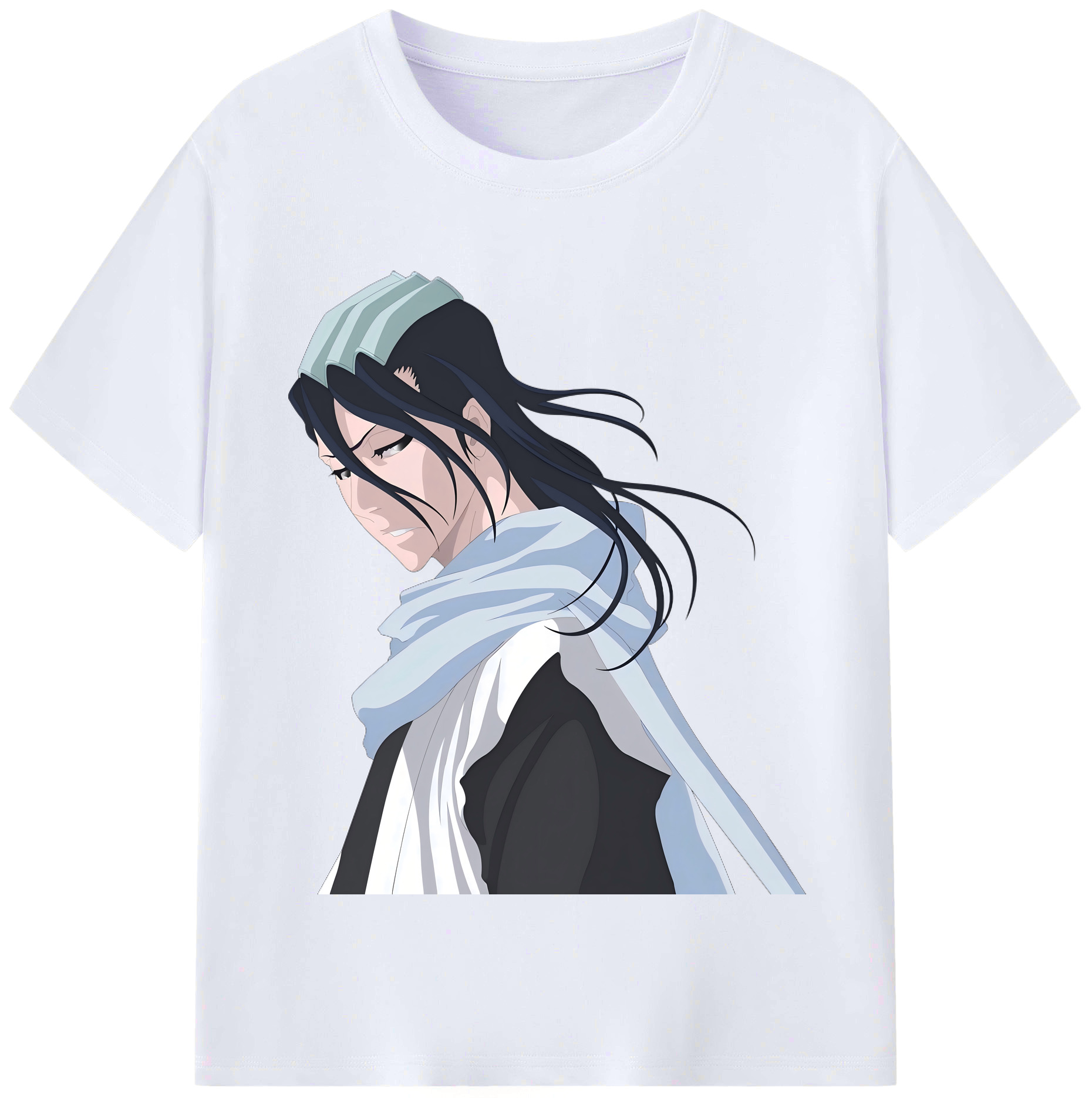 （画像用） ブリーチ くちき びゃくや BLEACH Kuchiki Byakuya レディースカジュアルプリントTシャツ（綿100％）