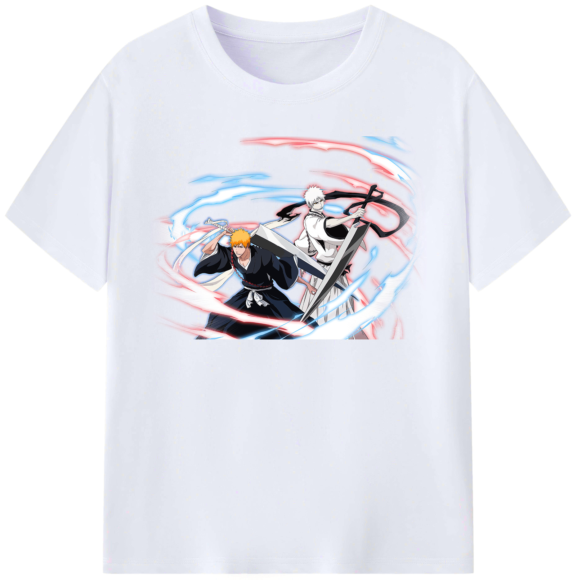 （画像用） ブリーチ 黒崎一護（くろさき いちご）BLEACH Kurosaki Ichigo レディースカジュアルプリントTシャツ（綿100％）