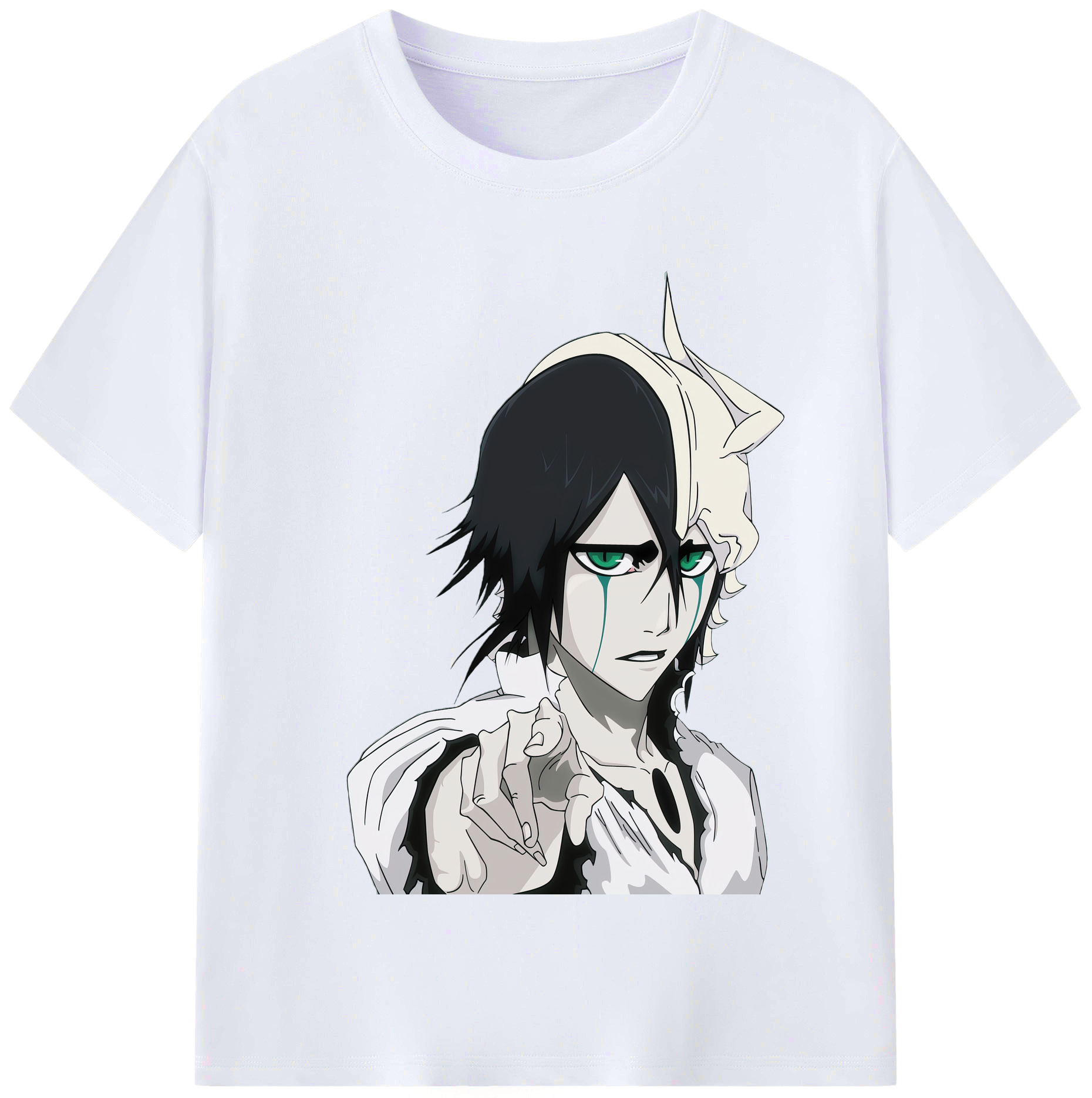 （画像用） ブリーチ ウルキオラ·シファー BLEACH Ulquiorra cifer レディースカジュアルプリントTシャツ（綿100％）