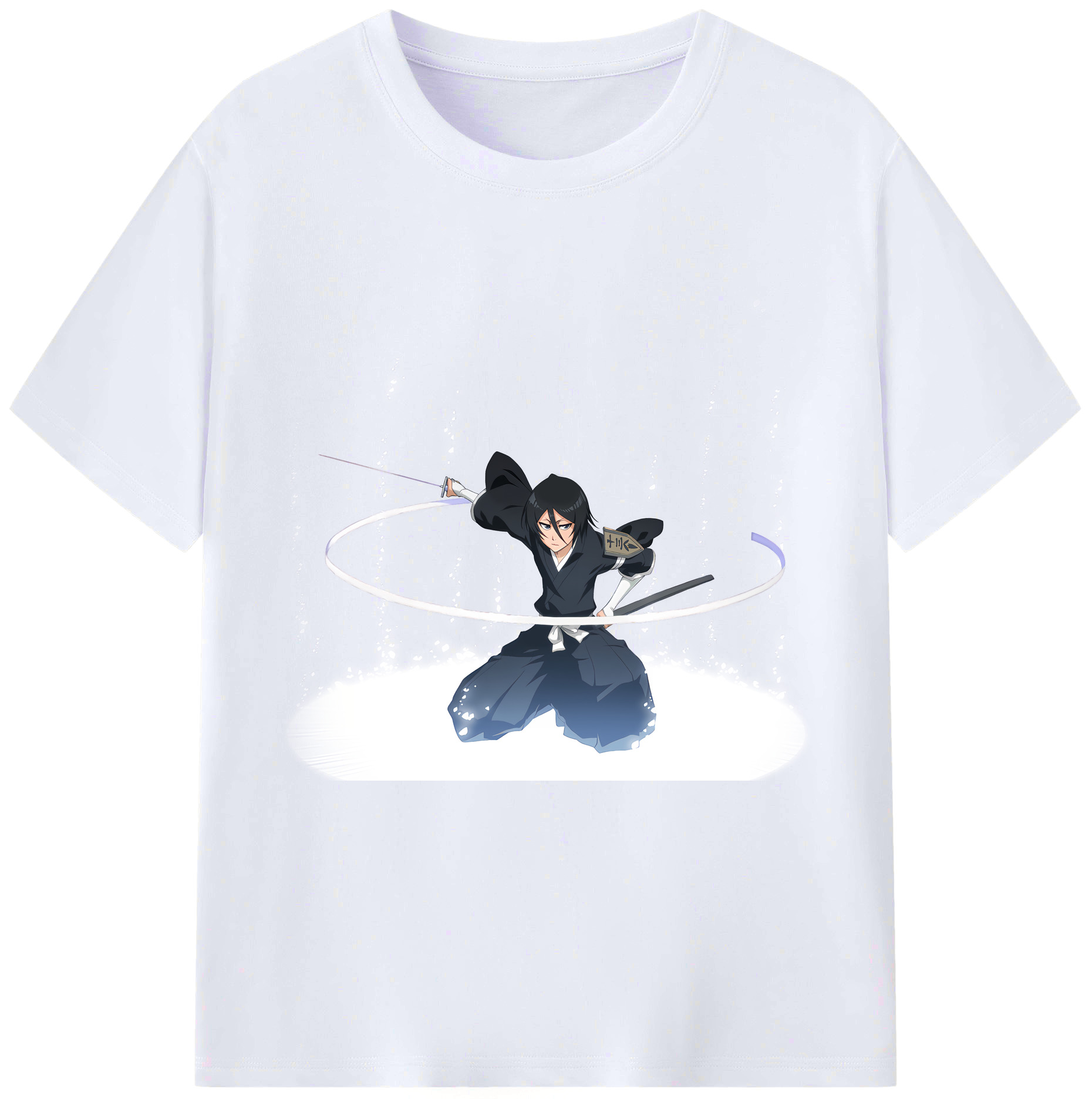 （画像用） ブリーチ 朽木ルキア BLEACH Kuchiki Rukia レディースカジュアルプリントTシャツ（綿100％）