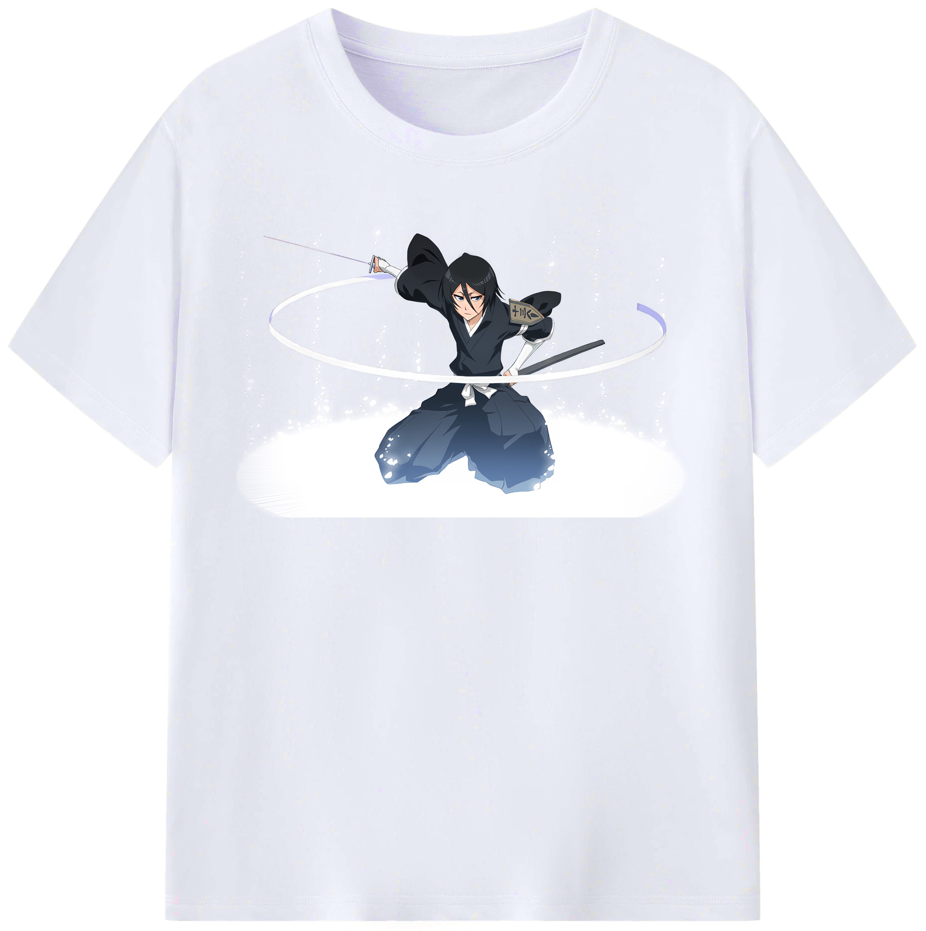 （画像用） ブリーチ 朽木ルキア BLEACH Kuchiki Rukia レディースカジュアルプリントTシャツ（綿100％）