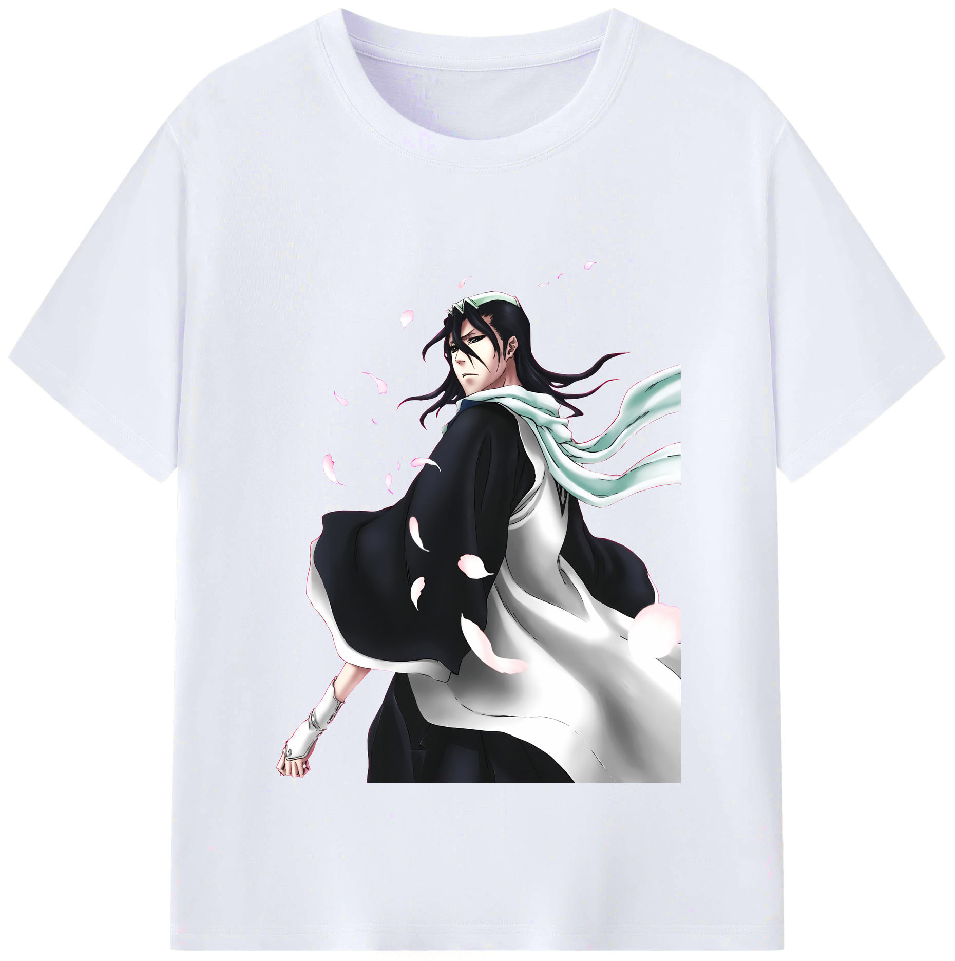 （画像用） ブリーチ くちき びゃくや BLEACH Kuchiki Byakuya レディースカジュアルプリントTシャツ（綿100％）