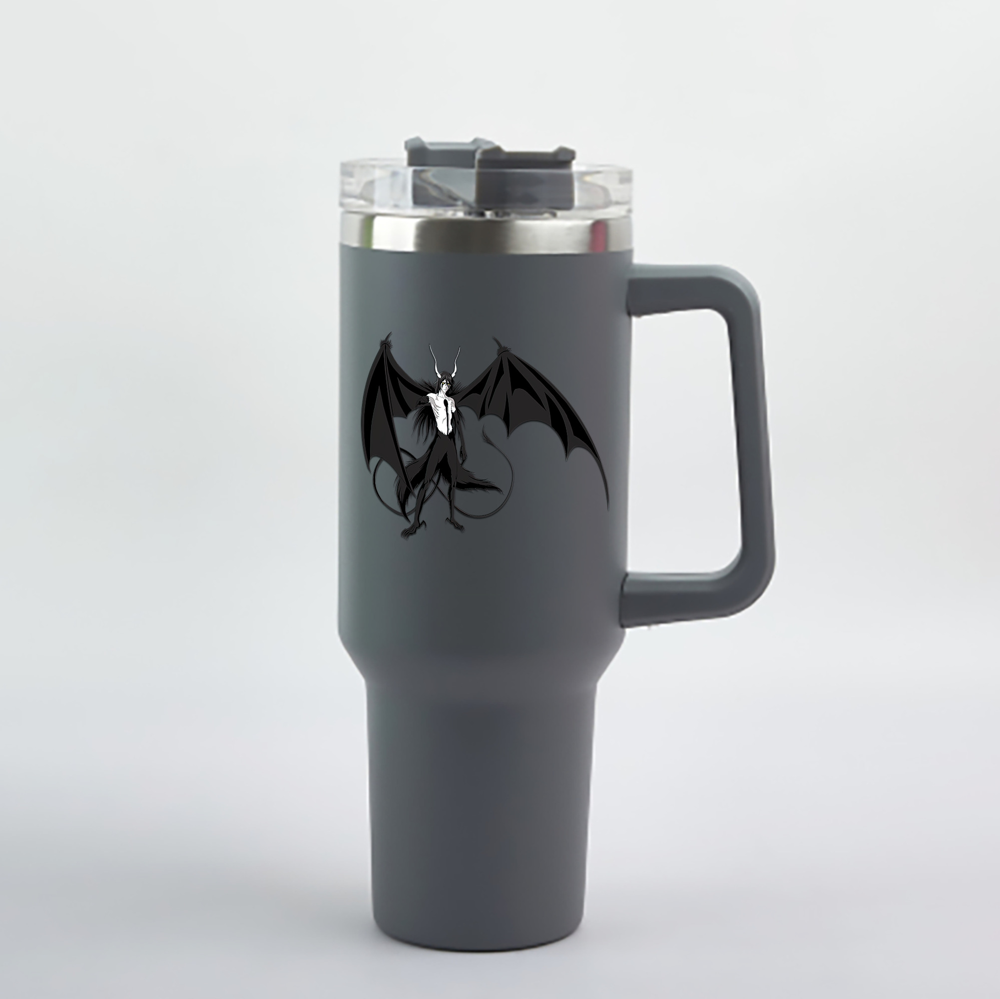 （画像用） ブリーチ ウルキオラ·シファー BLEACH Ulquiorra cifer 1200mL車用タンブラー - クリスタルステッカー（プラスチックストロー付き）