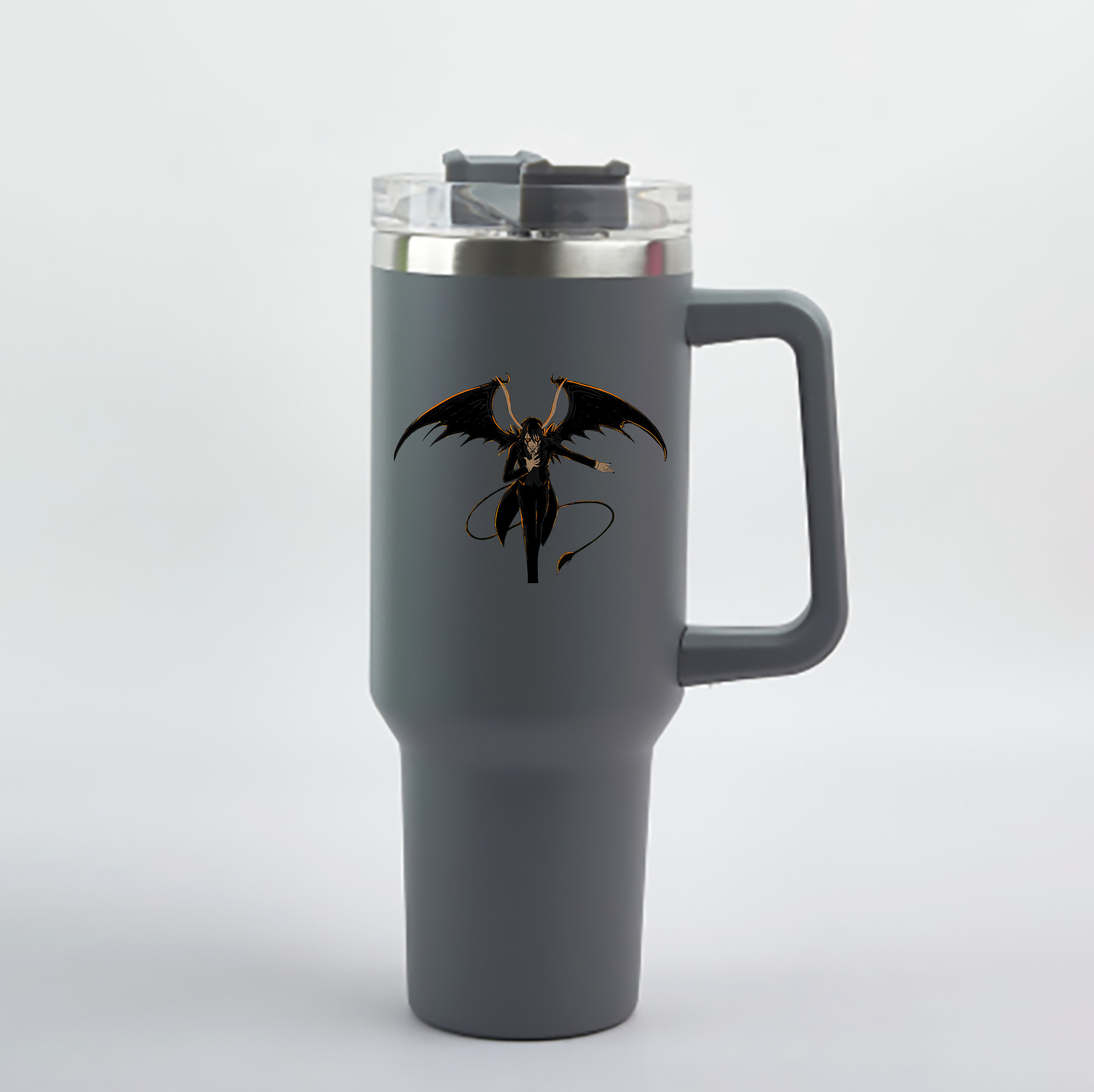 （画像用） ブリーチ ウルキオラ·シファー BLEACH Ulquiorra cifer 1200mL車用タンブラー - クリスタルステッカー（プラスチックストロー付き）