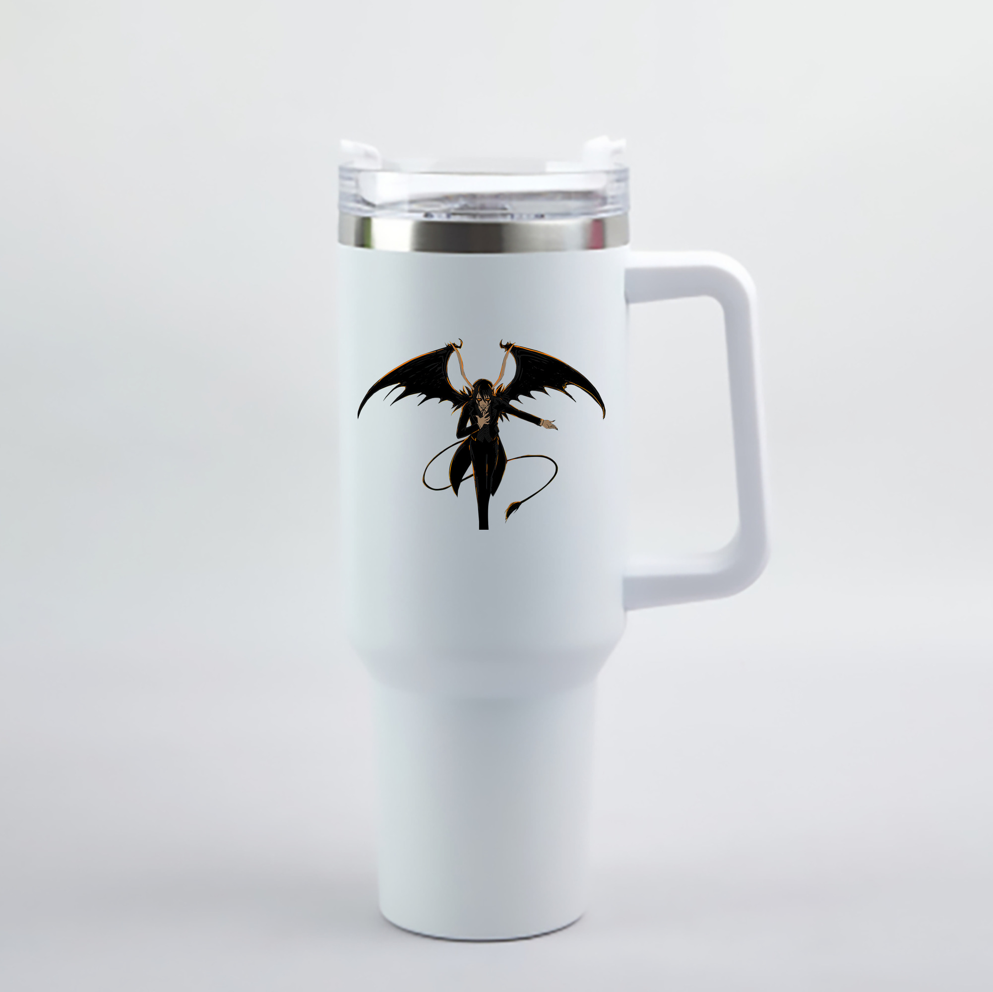 （画像用） ブリーチ ウルキオラ·シファー BLEACH Ulquiorra cifer 1200mL車用タンブラー - クリスタルステッカー（プラスチックストロー付き）